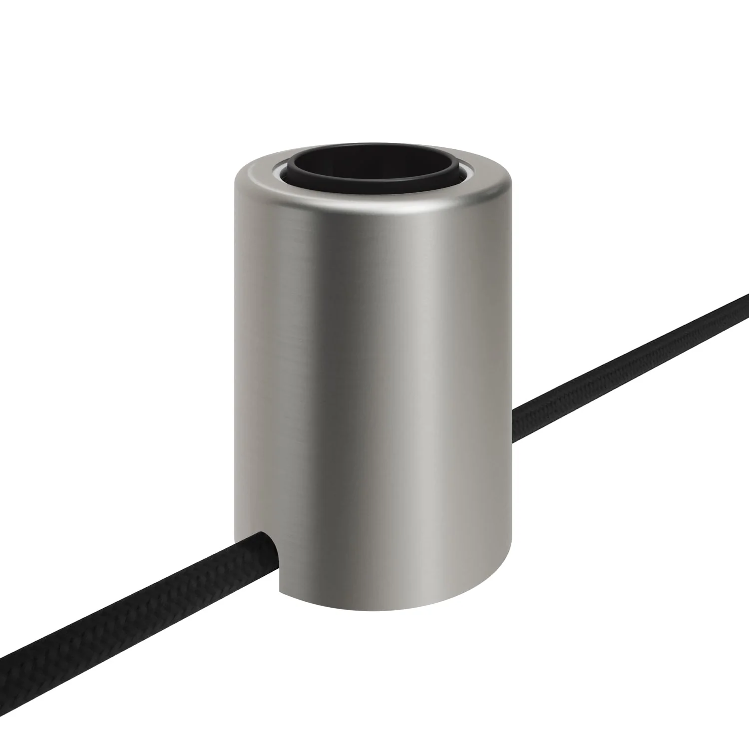 E27 Spostaluce metal lamp holder for wall or ceiling - Satin titanium