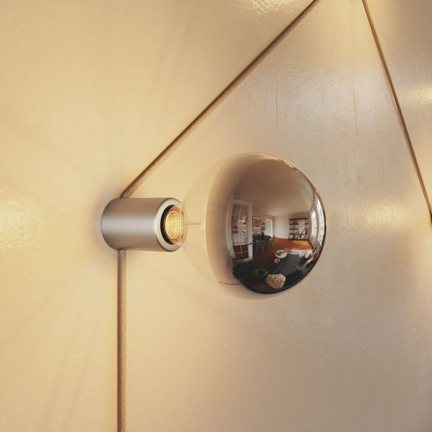 E27 Spostaluce metal lamp holder for wall or ceiling - Satin titanium - Image 4