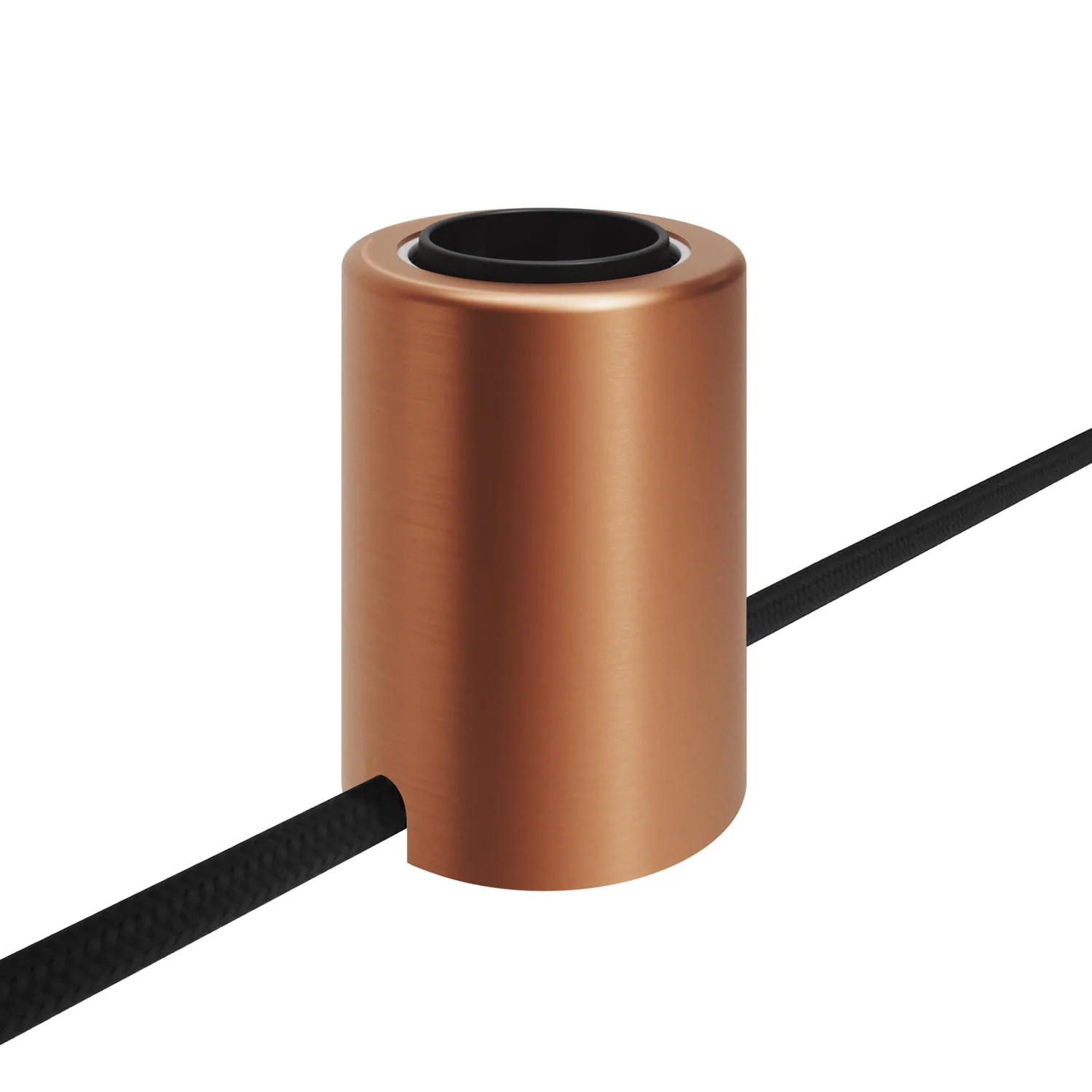 E27 Spostaluce metal lamp holder for wall or ceiling - Satin copper