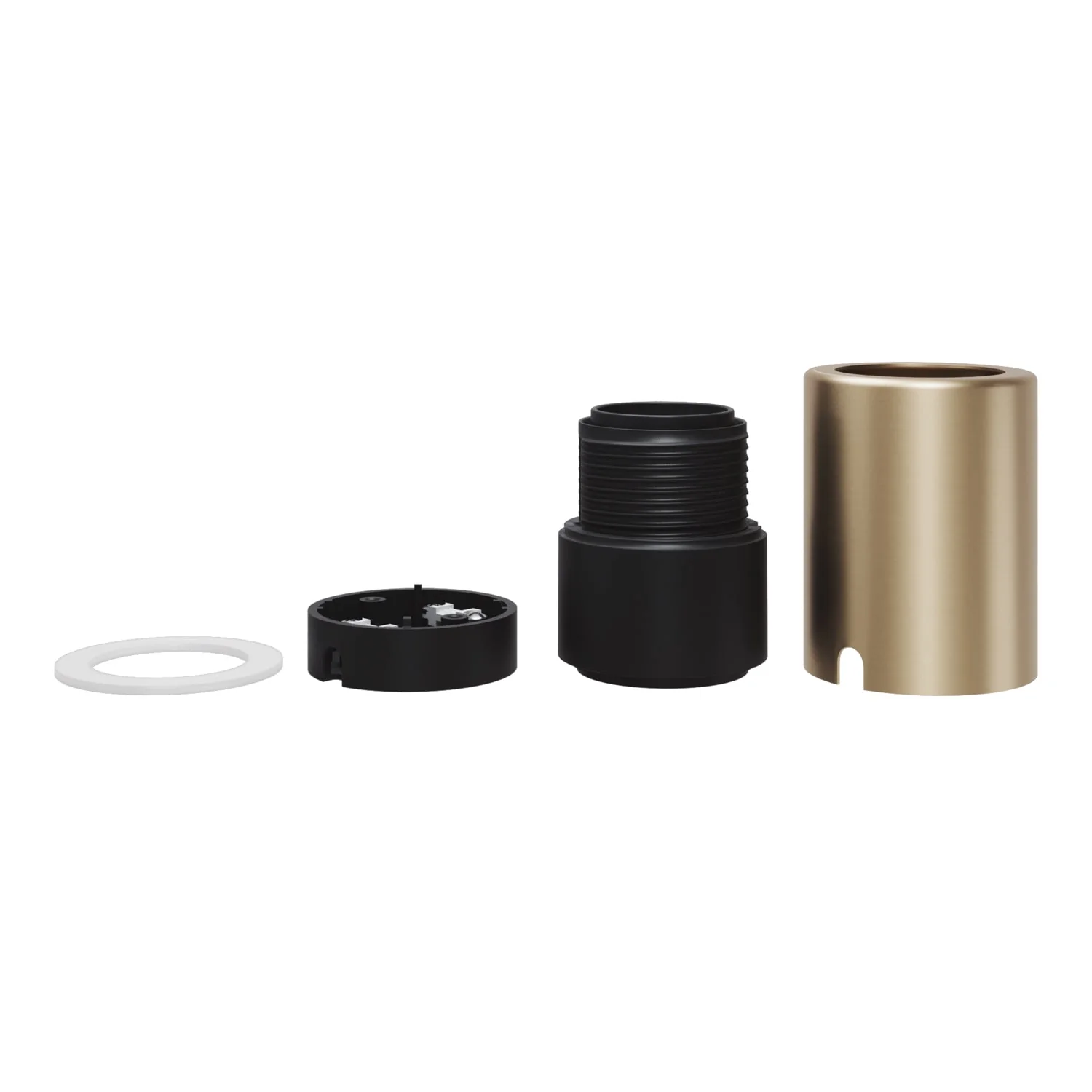 E27 Lamp holder Spostaluce in metal for wall or ceiling - Satin bronze - Image 2