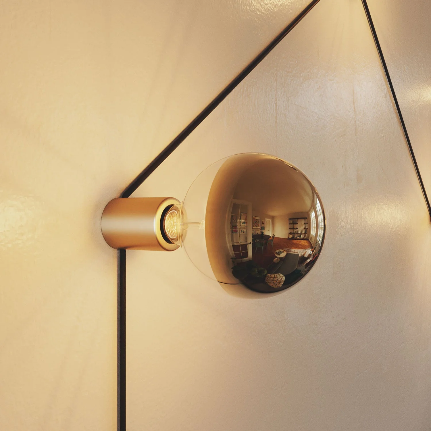 E27 Lamp holder Spostaluce in metal for wall or ceiling - Satin bronze - Image 4
