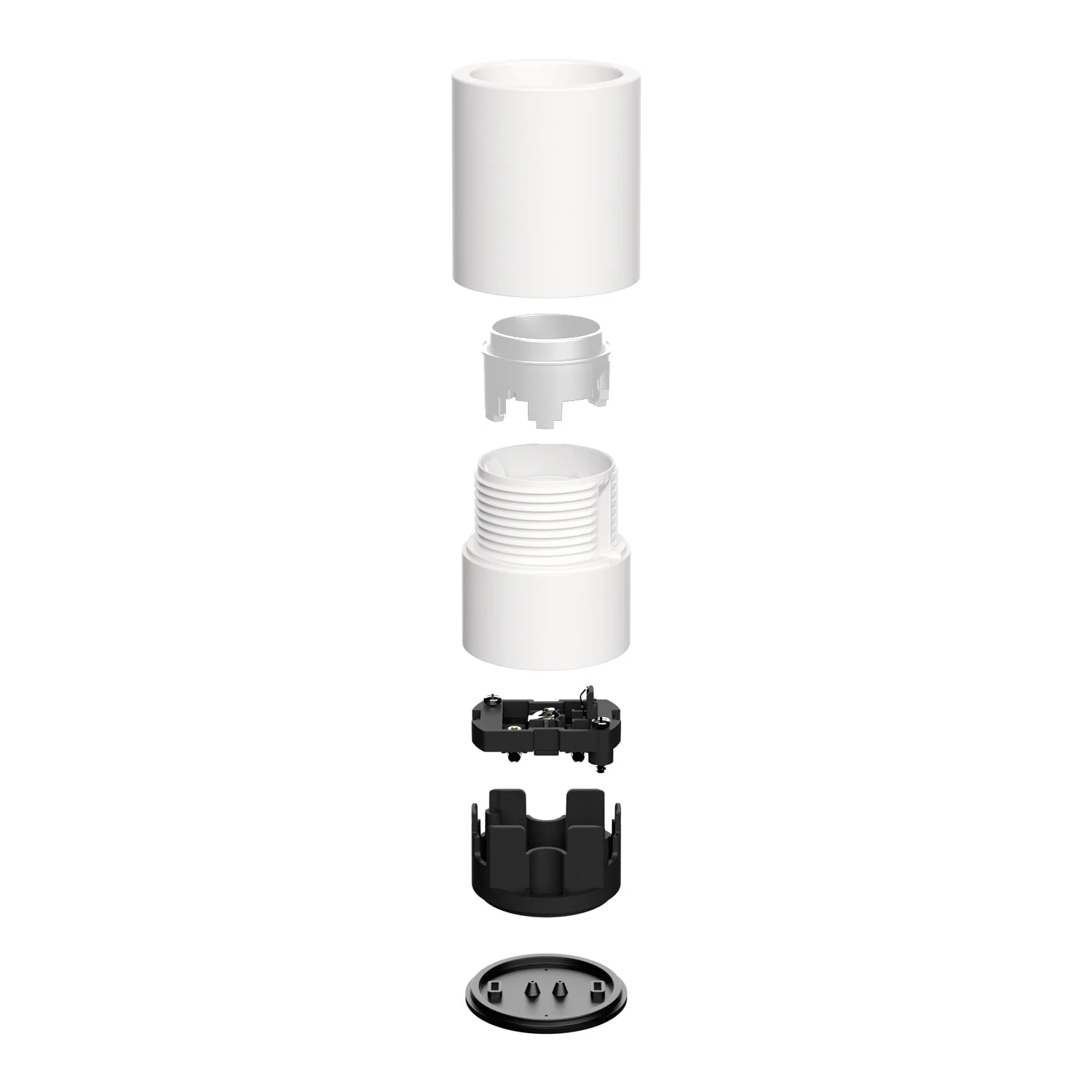E27 White lamp holder for wall or ceiling - Waterproof IP44 - Image 4