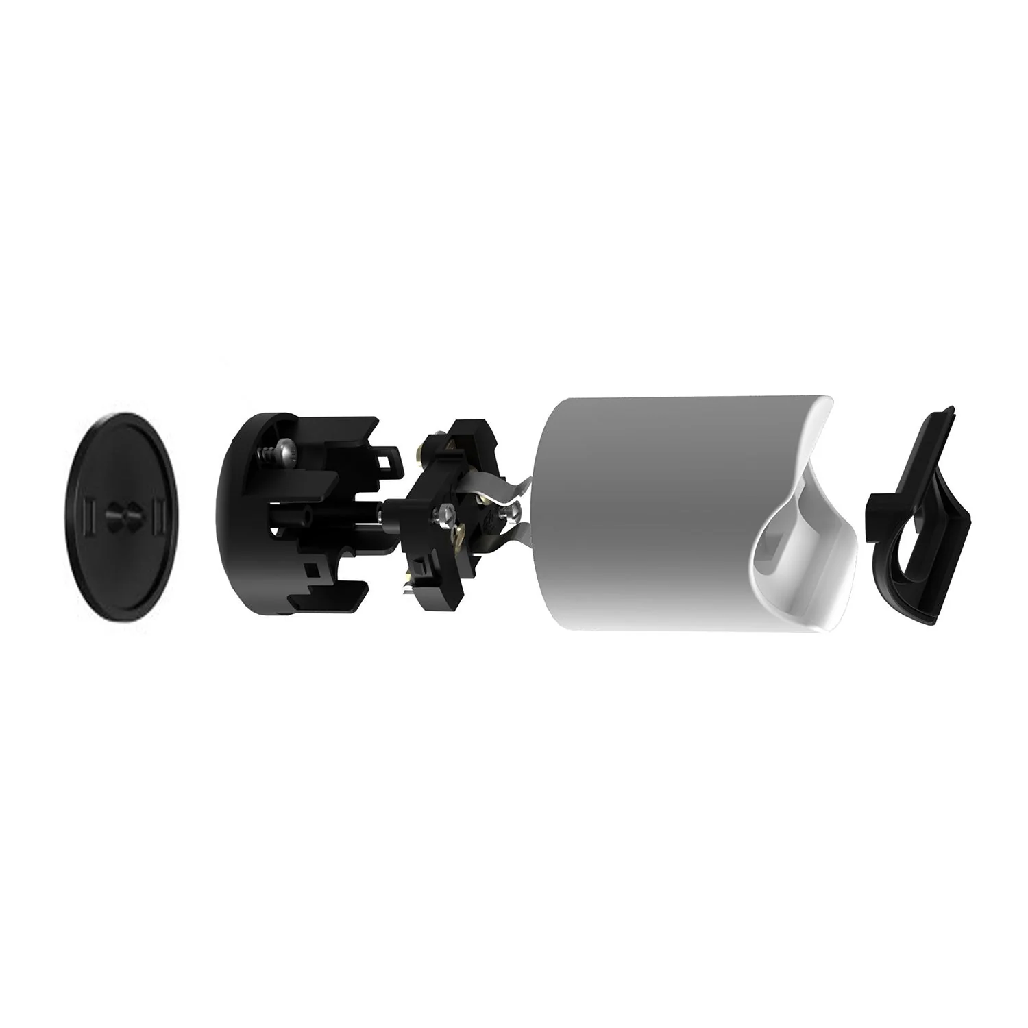 esse14 lamp holder for wall or ceiling with S14d fitting - Waterproof IP44 - White - Image 2