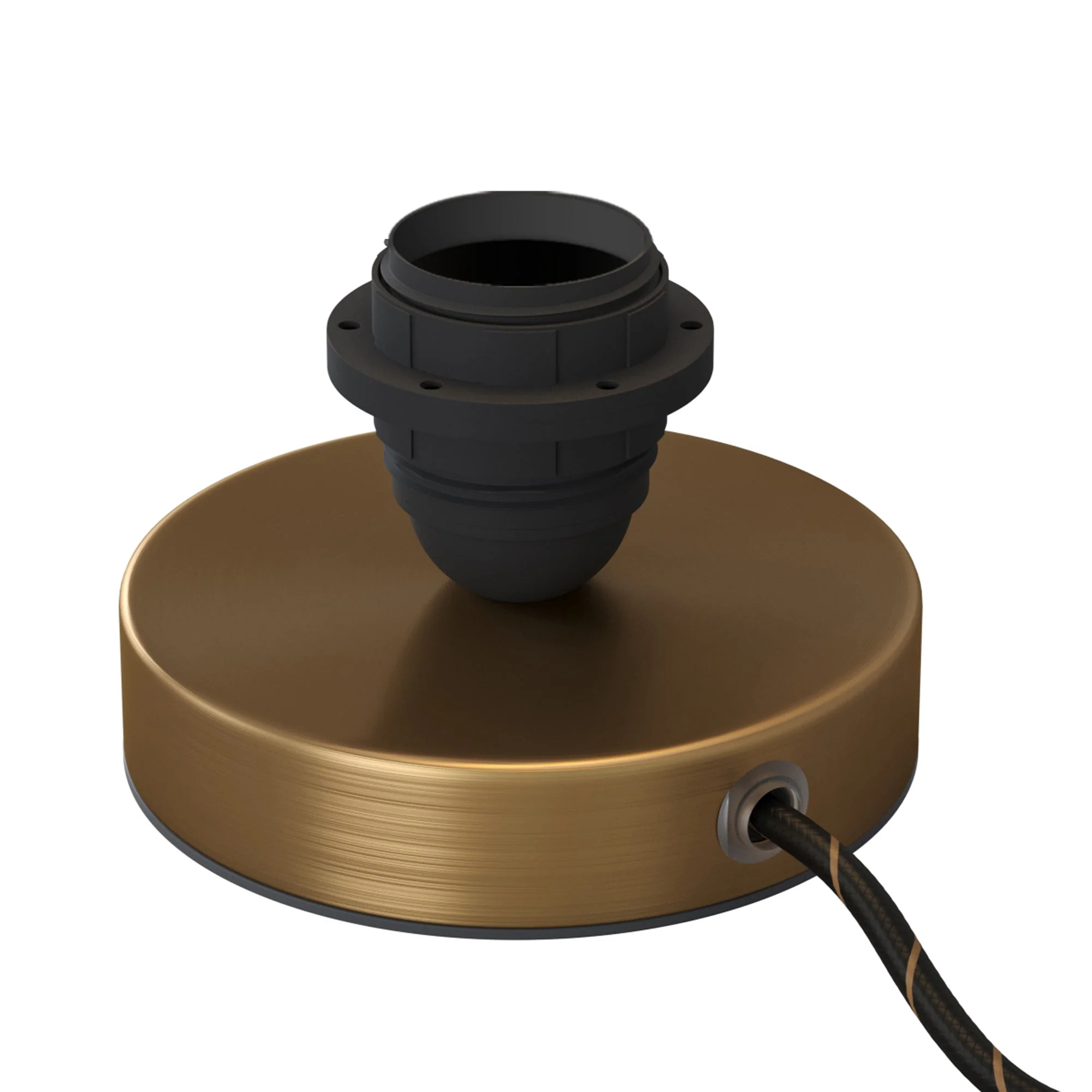 Posaluce for lampshade – Metal table lamp – Satin bronze