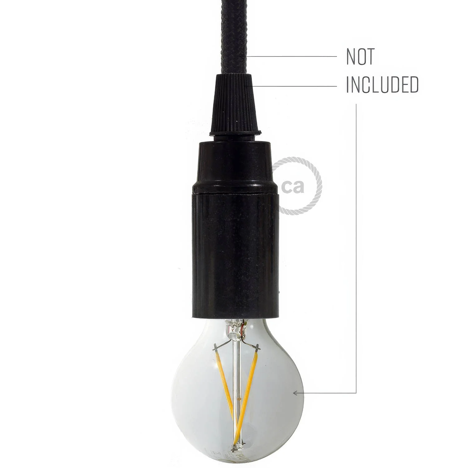 E14 bakelite lamp holder kit - Black - Image 3