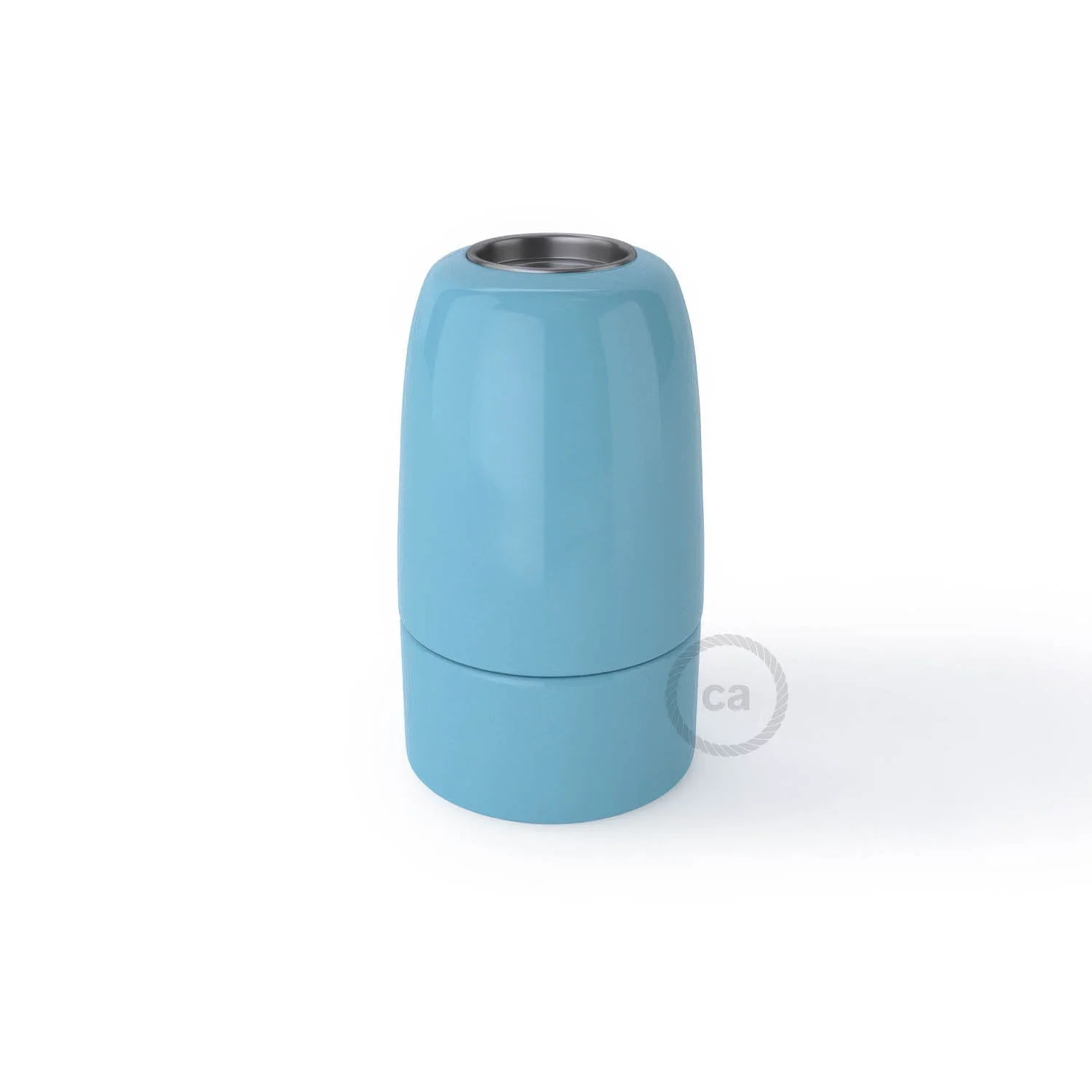 E14 porcelain lamp holder kit - Blue - Image 3