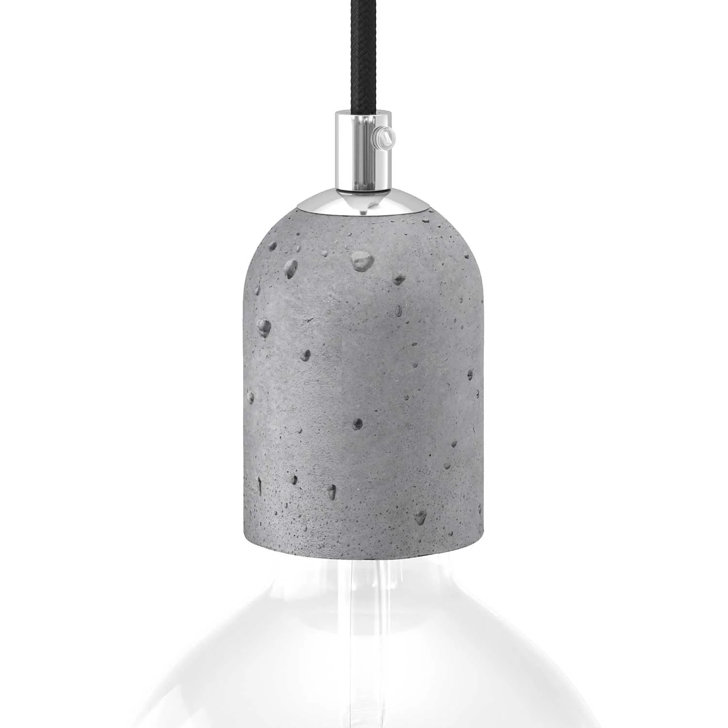 E27 lamp holder kit in concrete - Light concrete