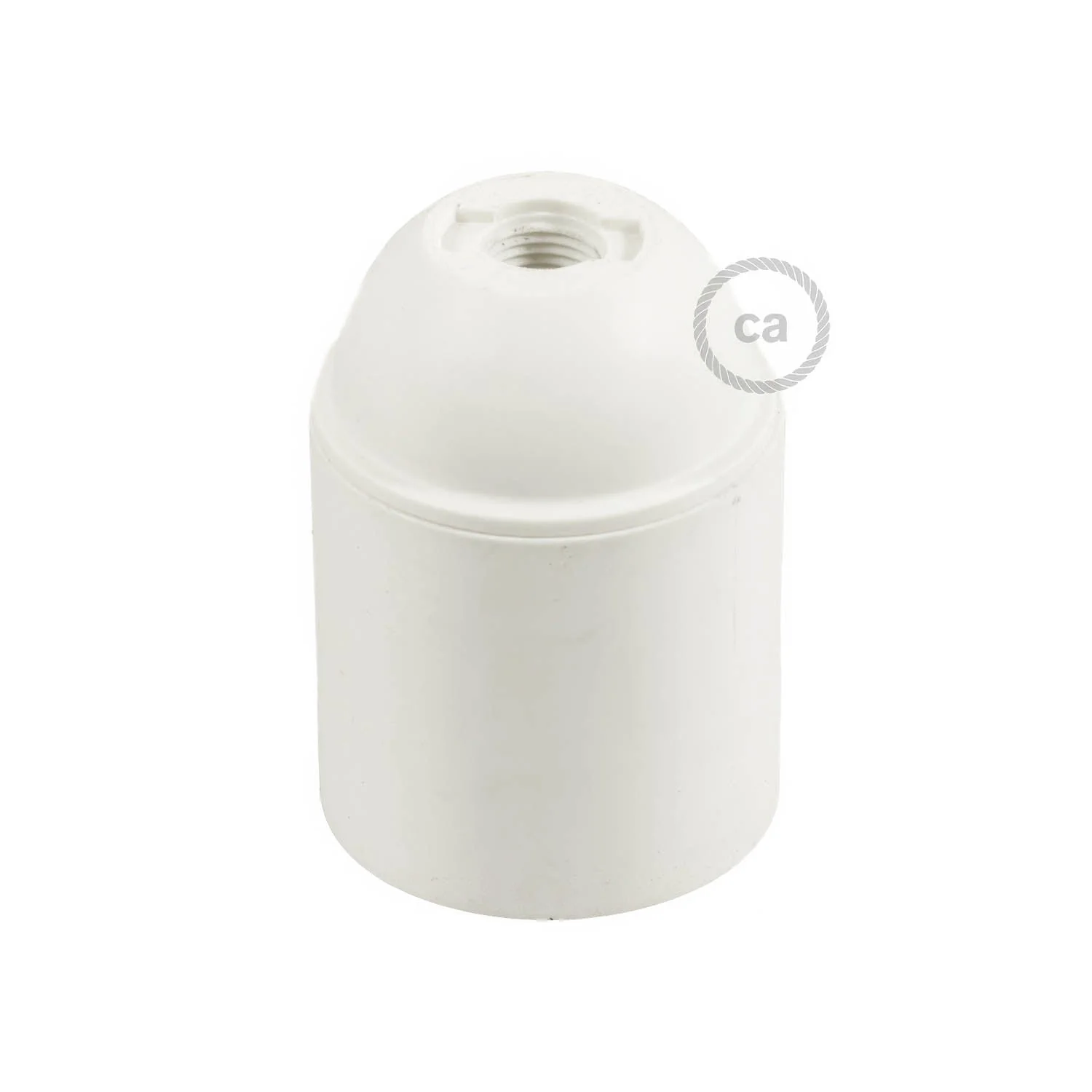 E27 lamp holder kit in thermoplastic - White