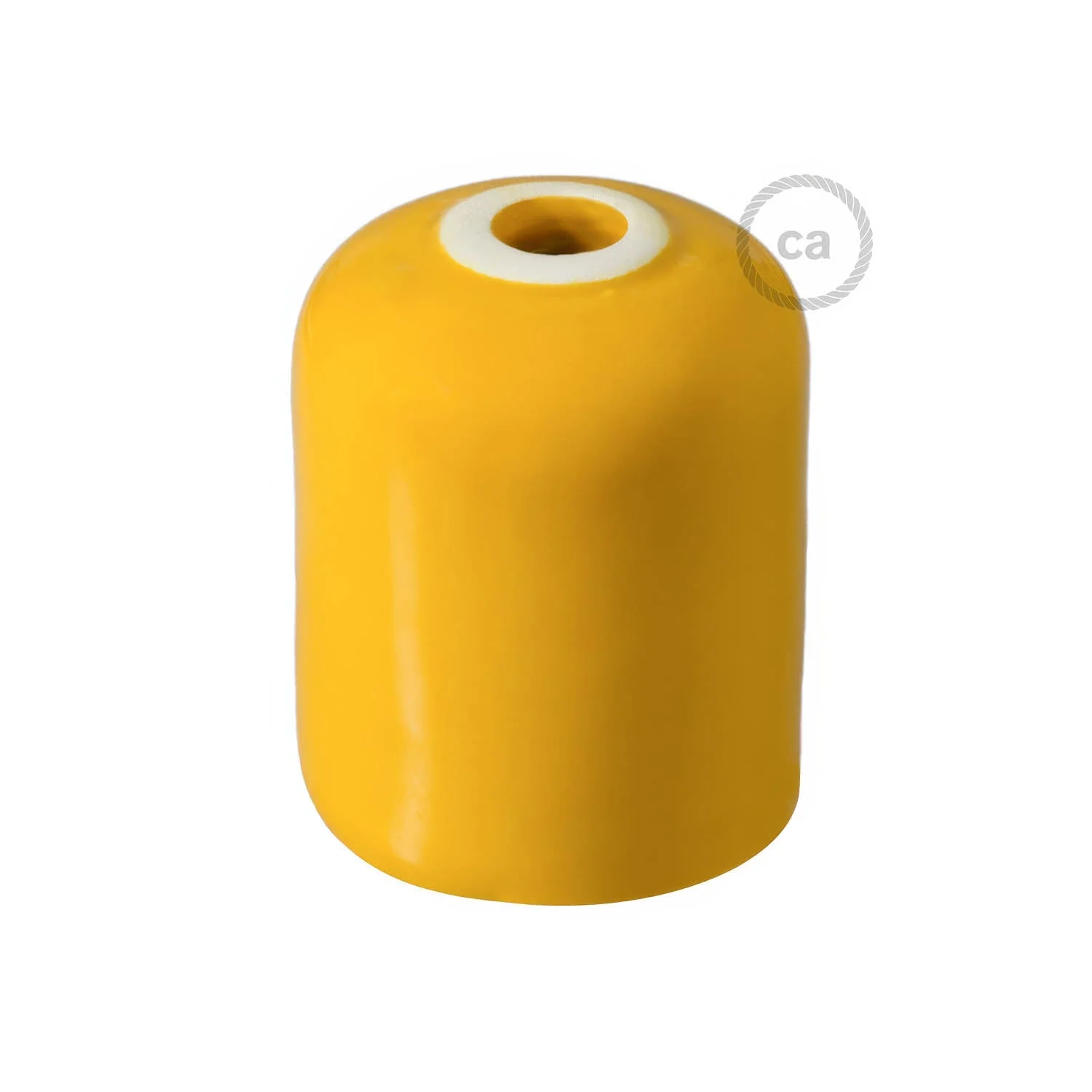 E27 ceramic lamp holder kit - Yellow - Image 3