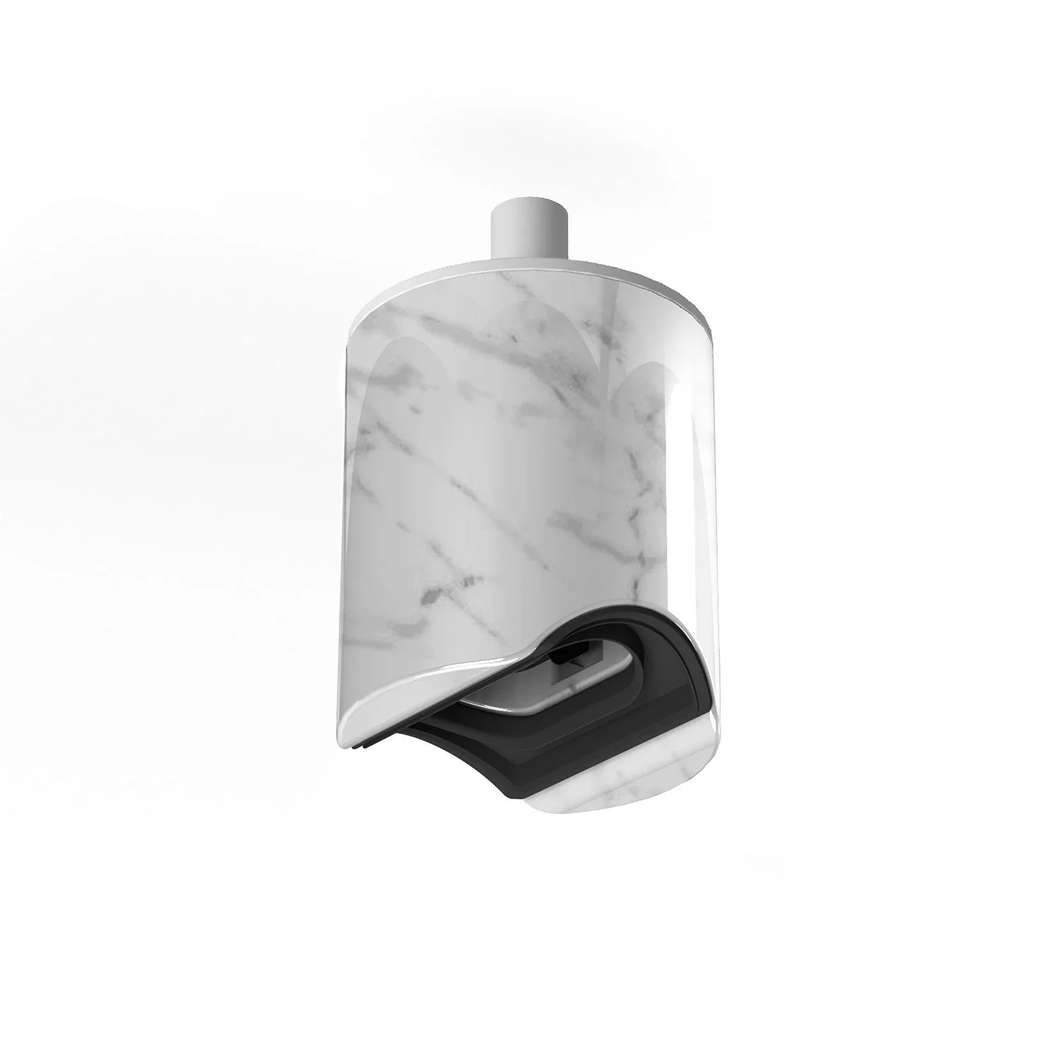 Kit E14 lamp holder for pendant lamps with S14d fitting - White marble effect
