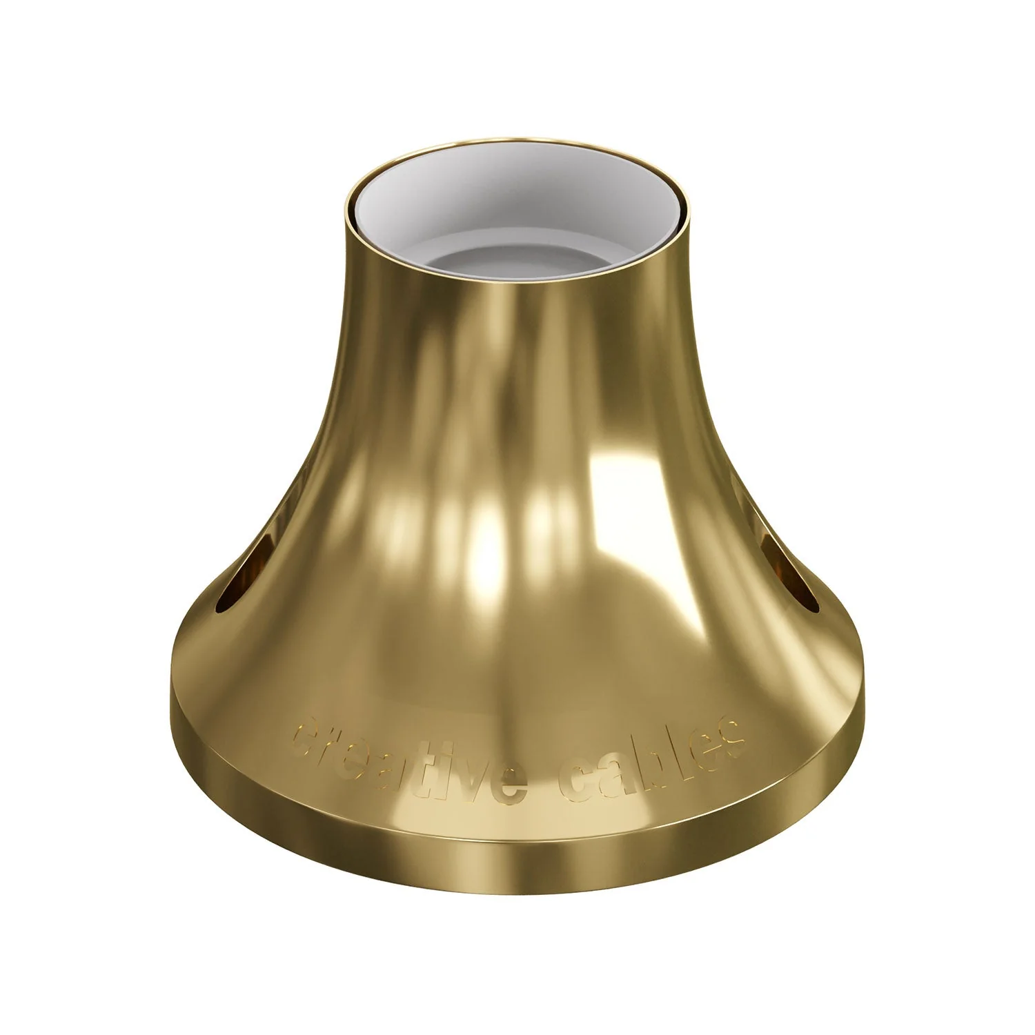 Metallic E27 lamp holder for wall or ceiling - Gold