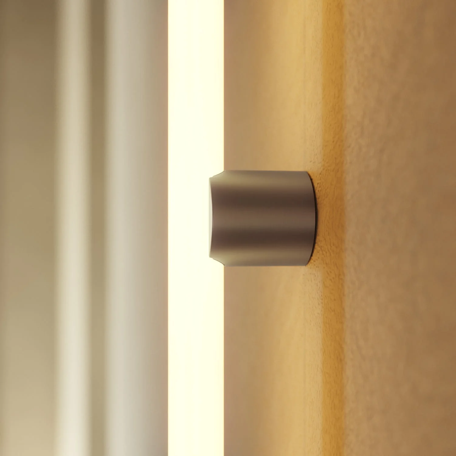 S14d lamp holder in metal for wall or ceiling – Satin titanium - Image 4