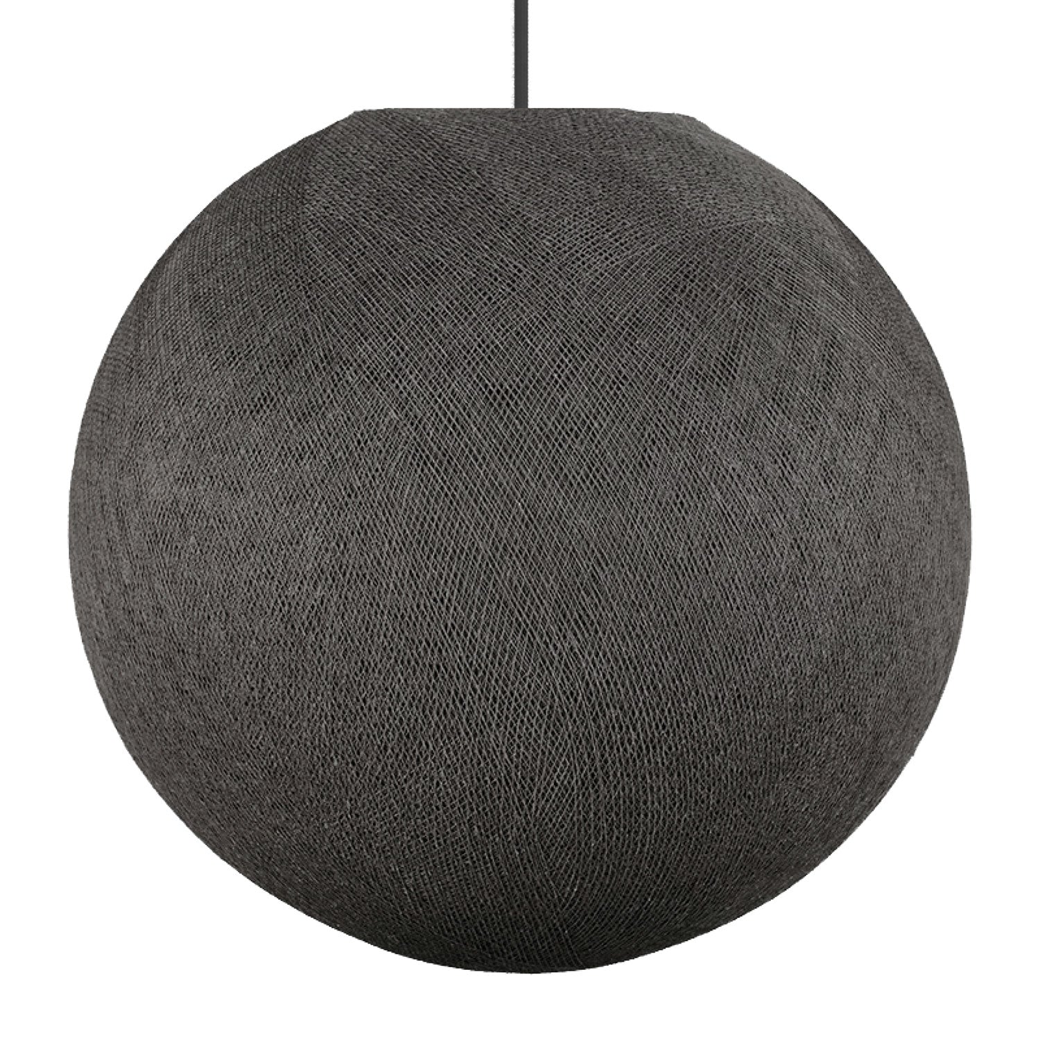 Sfera Light handmade thread lampshade - Anthracite grey polyester