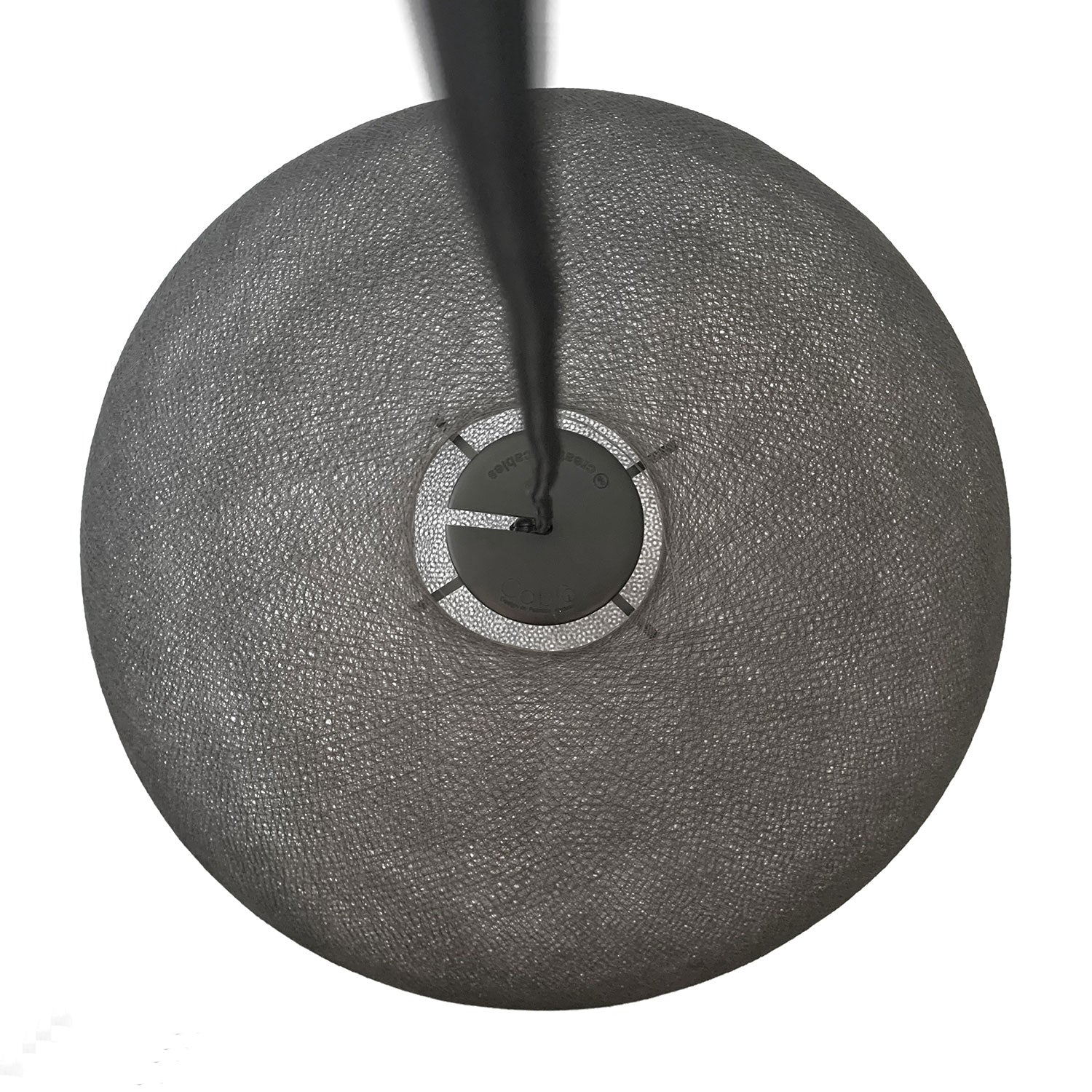 Sfera Light handmade thread lampshade - Anthracite grey polyester - Image 9