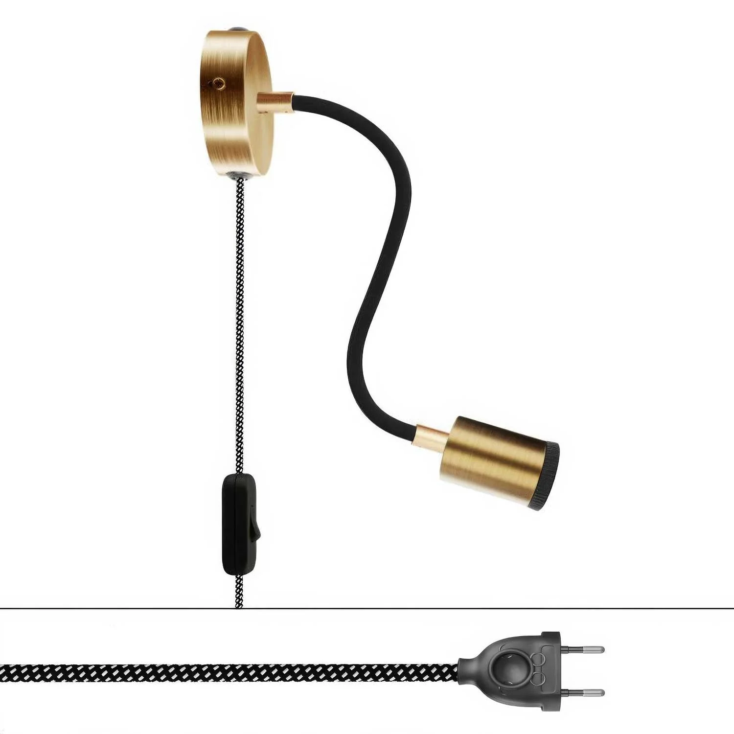 Spostaluce Flex 30 adjustable lamp with GU1d0 spotlight - Satin bronze