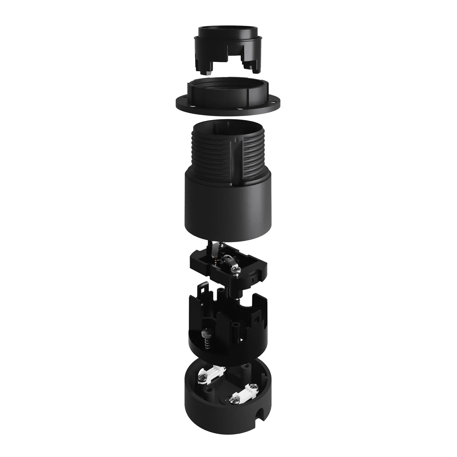 Spostaluce kit with E27 lamp holder for lampshade - Black - Image 3