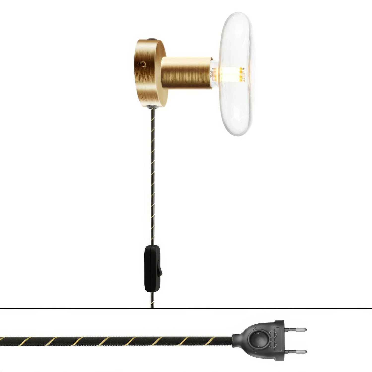 Spostaluce lamp in metal – Satin bronze