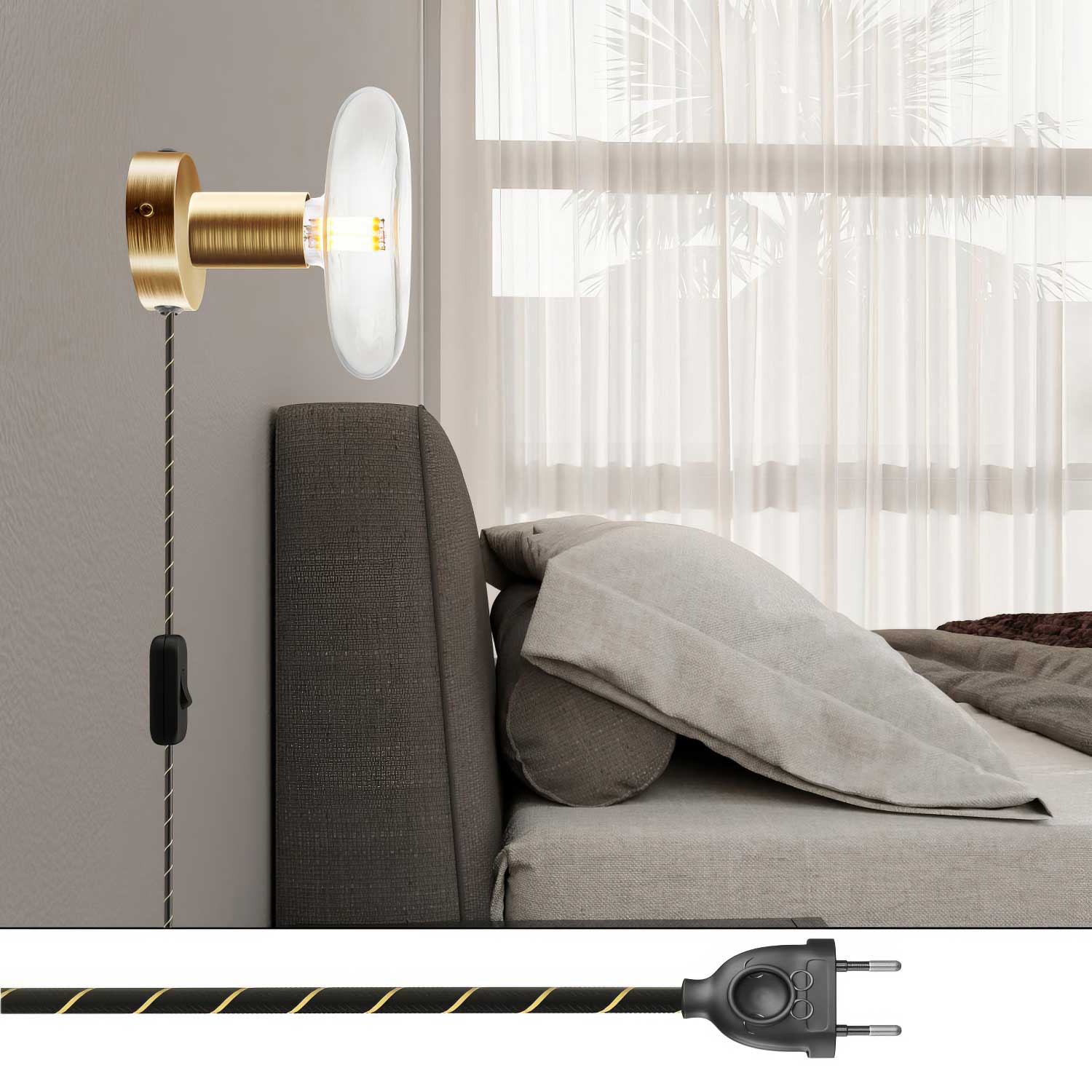 Spostaluce lamp in metal – Satin bronze - Image 2