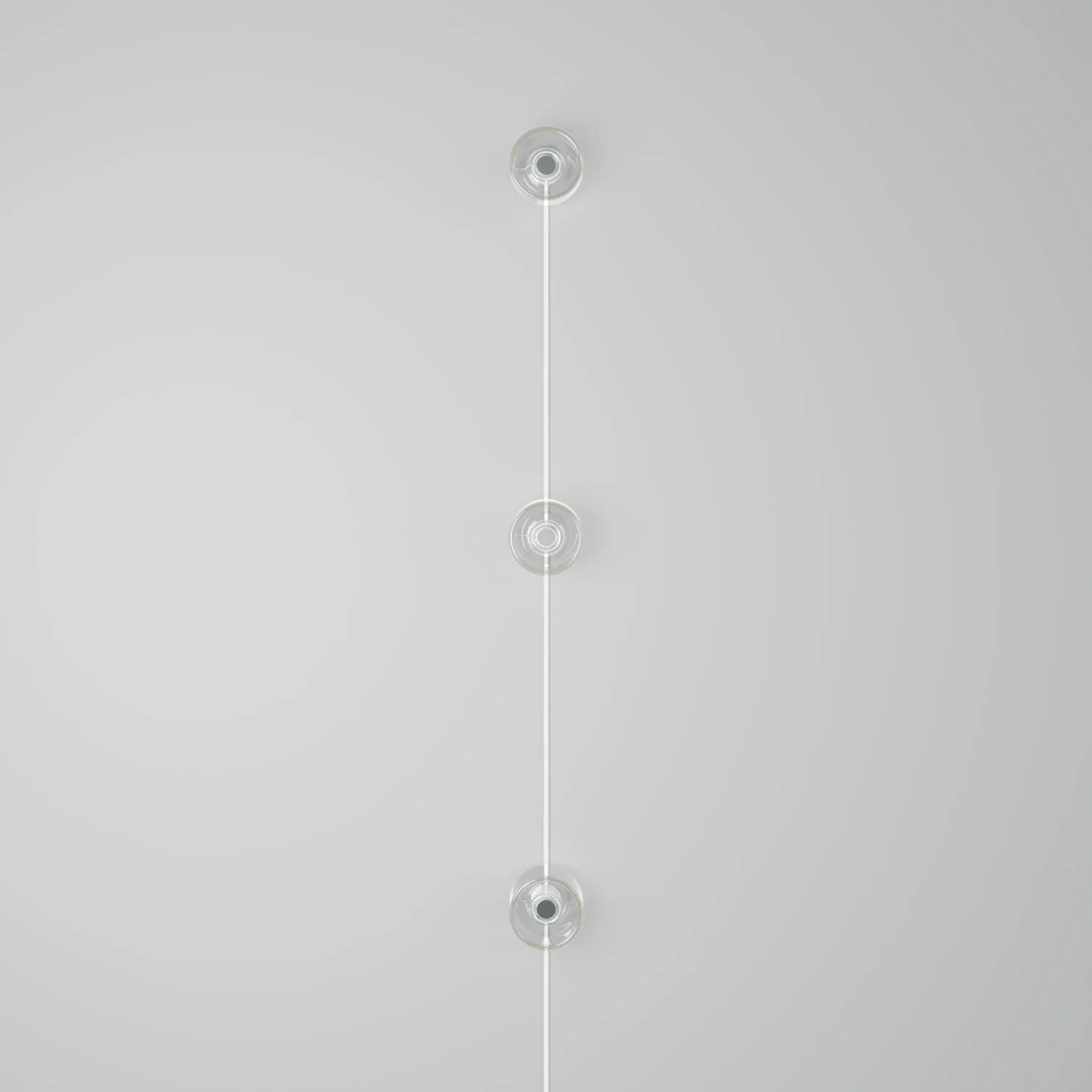 Spostaluce wall lamp with plug, 3 Ghost bulbs and white cable - Image 3