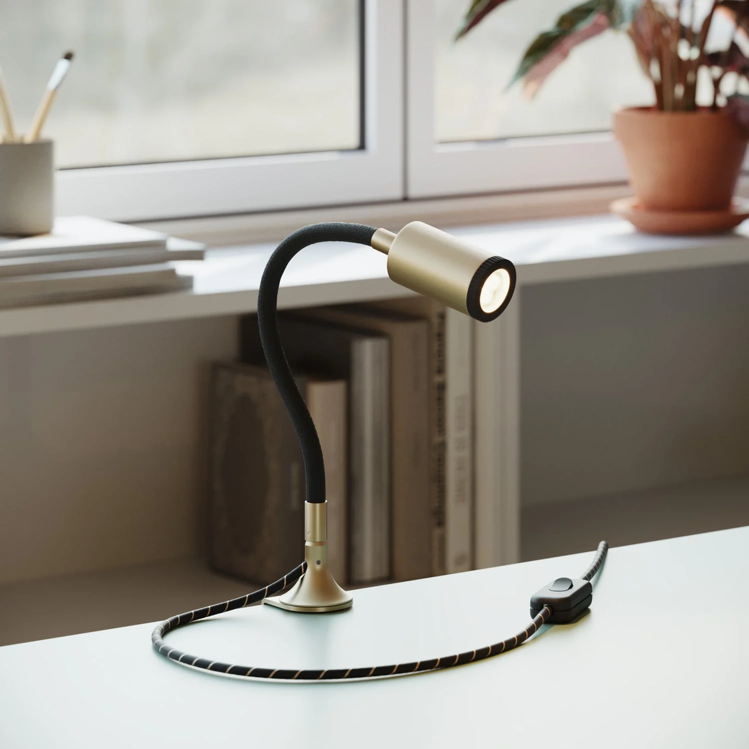 Adjustable spotlight MAG-Y with clip - Satin bronze - Image 2
