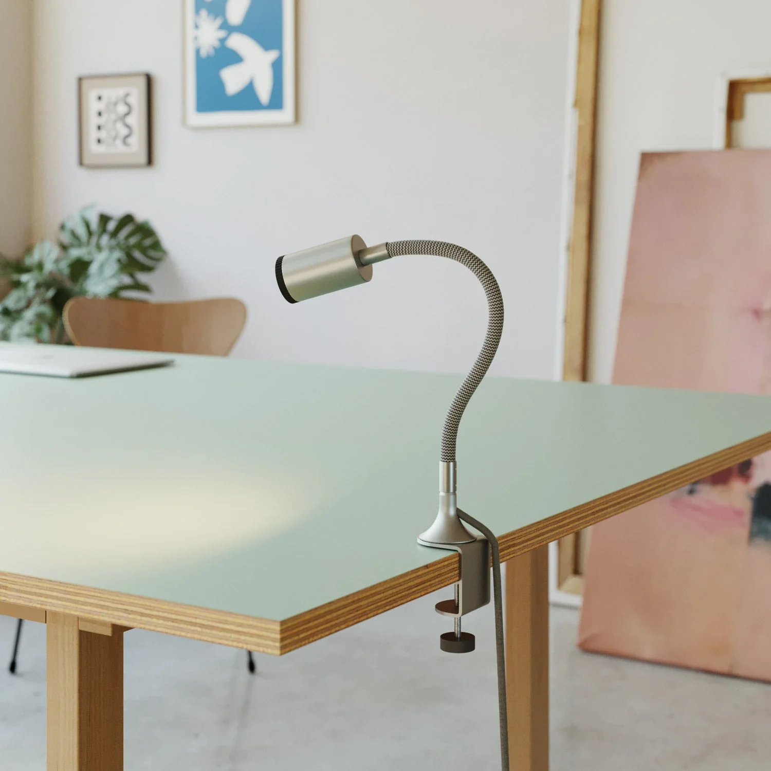 MAG-Y adjustable spotlight with clip - Satin titanium - Image 4