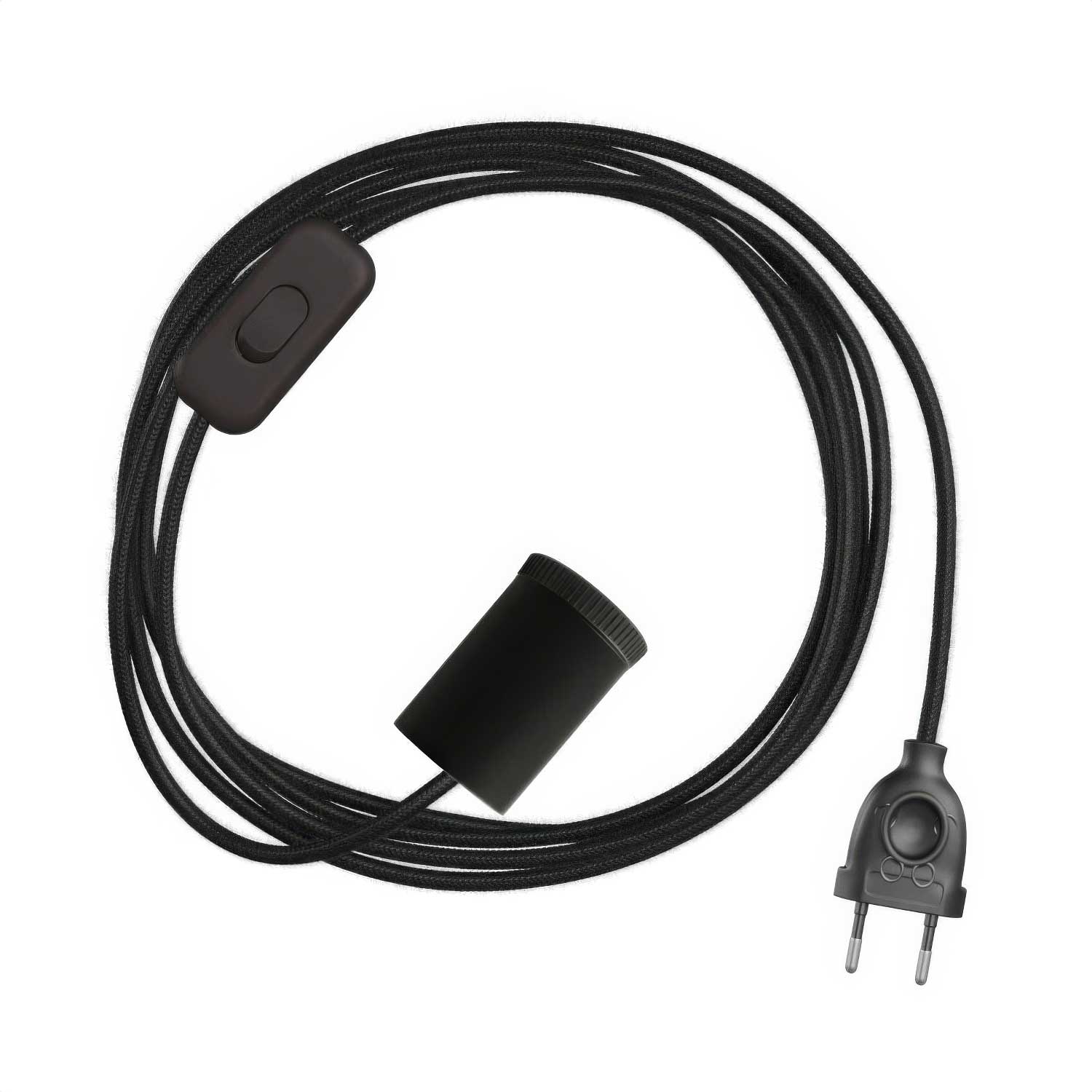 Mini Spotlight GU1d0 spotlight lamp with SnakeBis wiring – Black