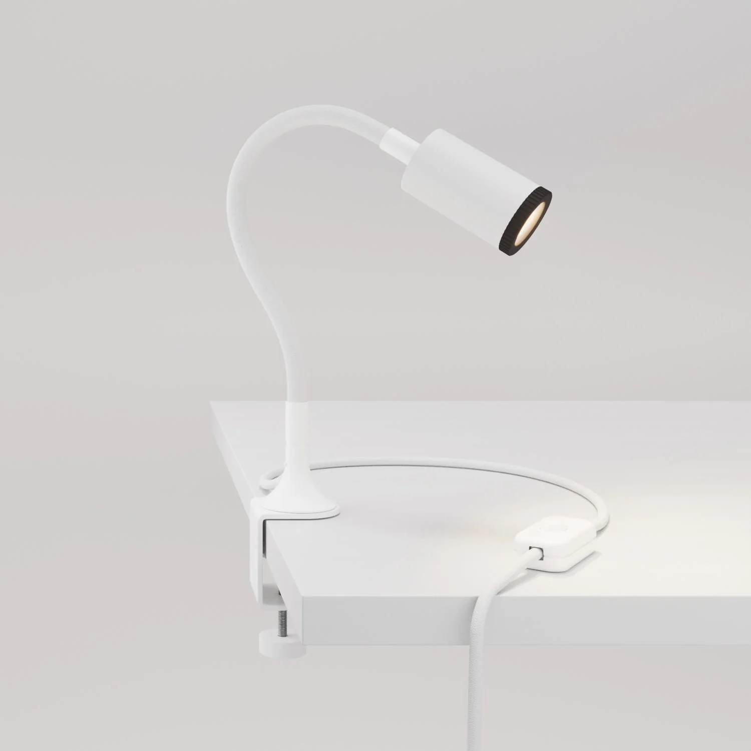 MAG-Y adjustable spotlight with clamp - Matt white
