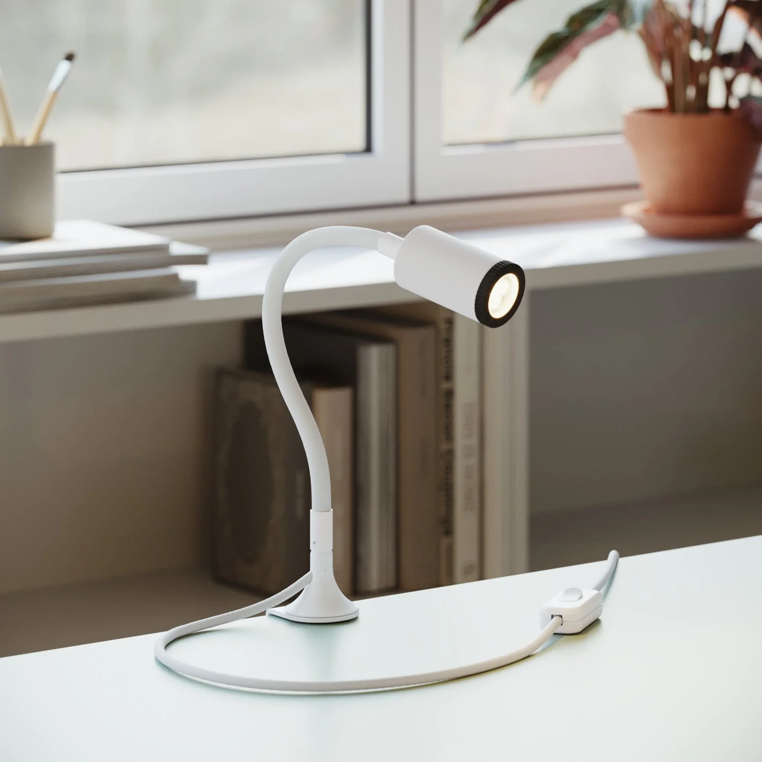 MAG-Y adjustable spotlight with clamp - Matt white - Image 2