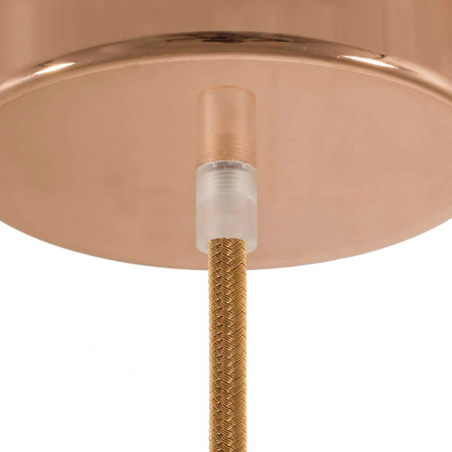 Cylindrical plastic cable clamp complete with rod, nut and washer - Transparent - Image 3
