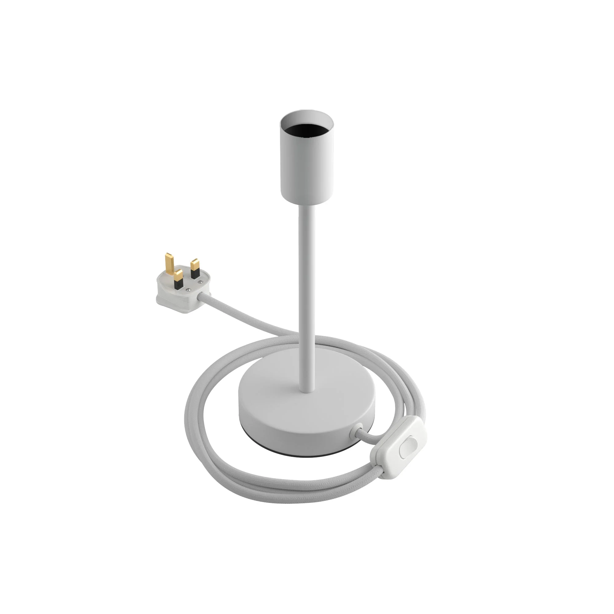 Uplighter - Table lamp in metal with UK plug - Matt white - Image 7