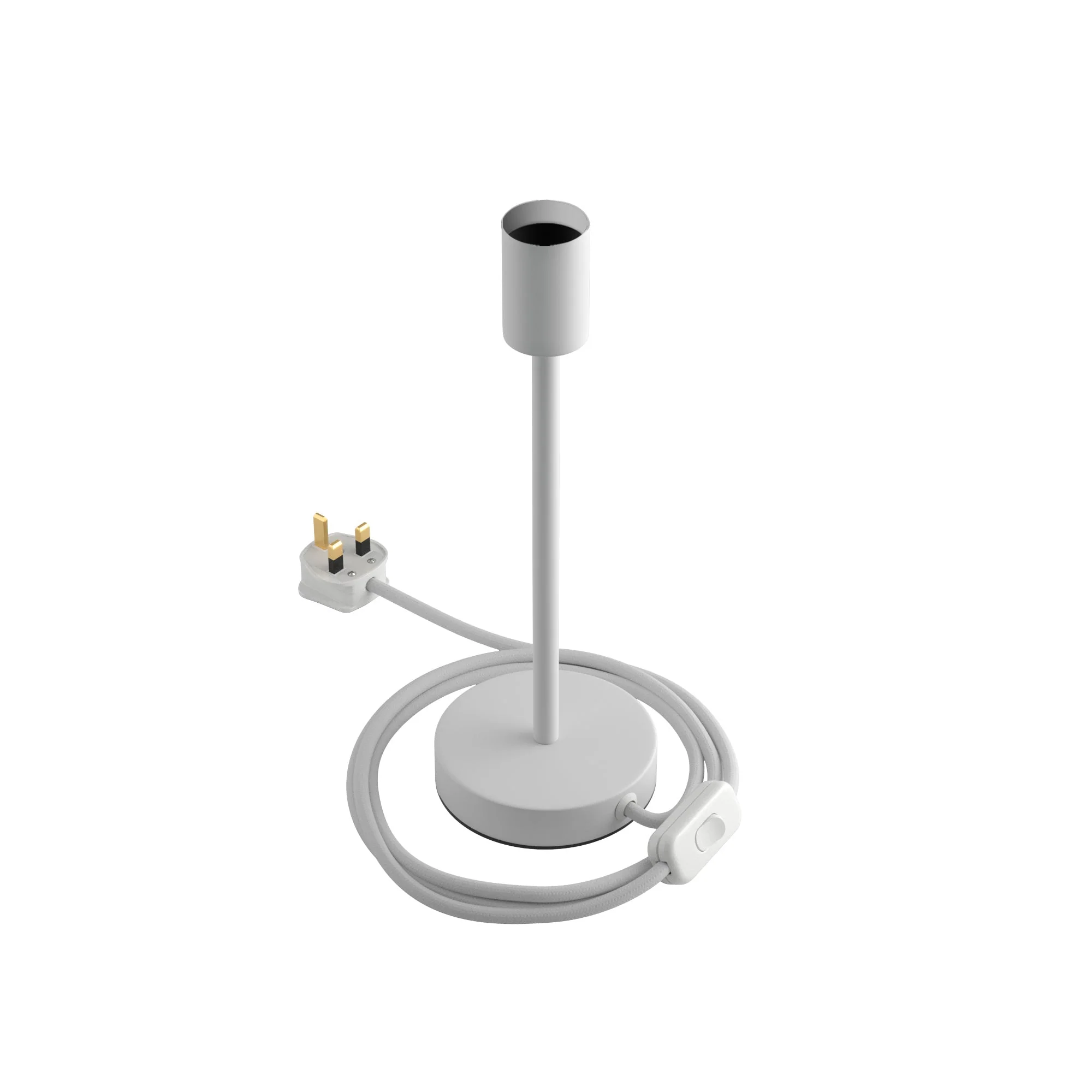 Uplighter - Table lamp in metal with UK plug - Matt white - Image 8