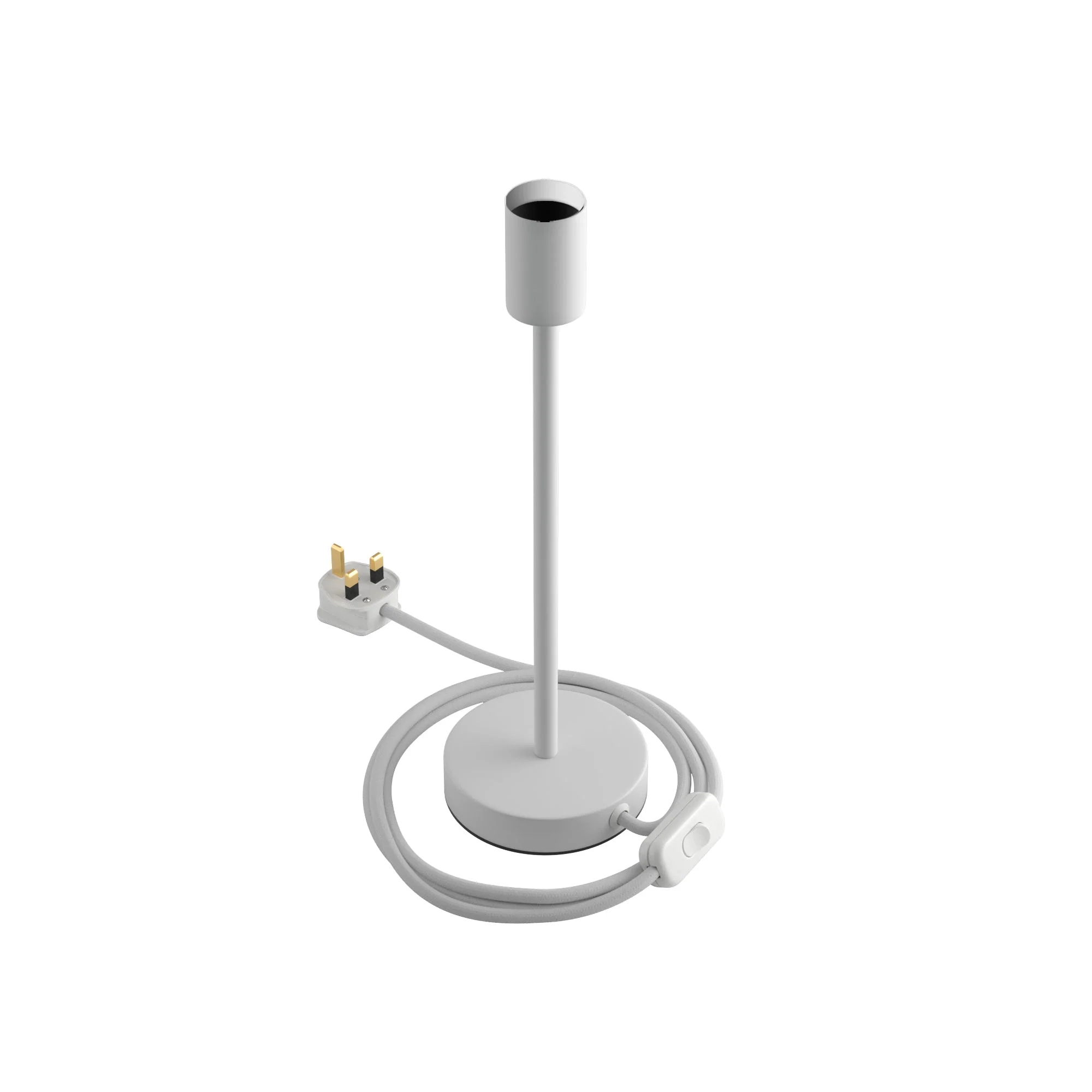 Uplighter - Table lamp in metal with UK plug - Matt white - Image 9