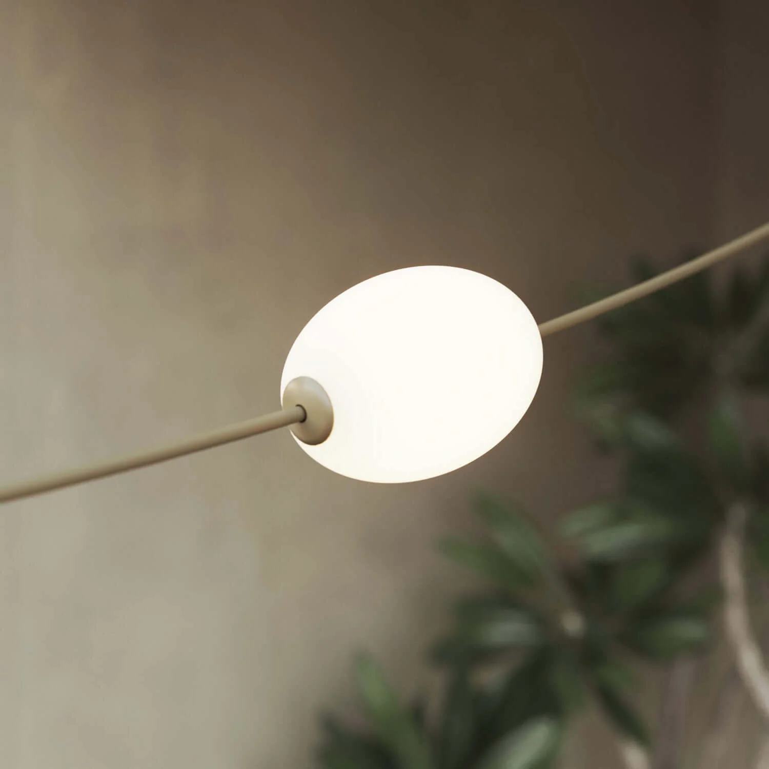 Grid string light with 7 outdoor light points IP67 Olive Green - Marina GRID - Image 6
