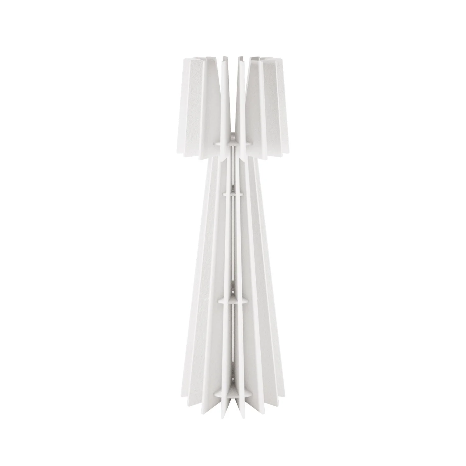 Floor lamp structure SHHINE in sound-absorbing material - Mélange white