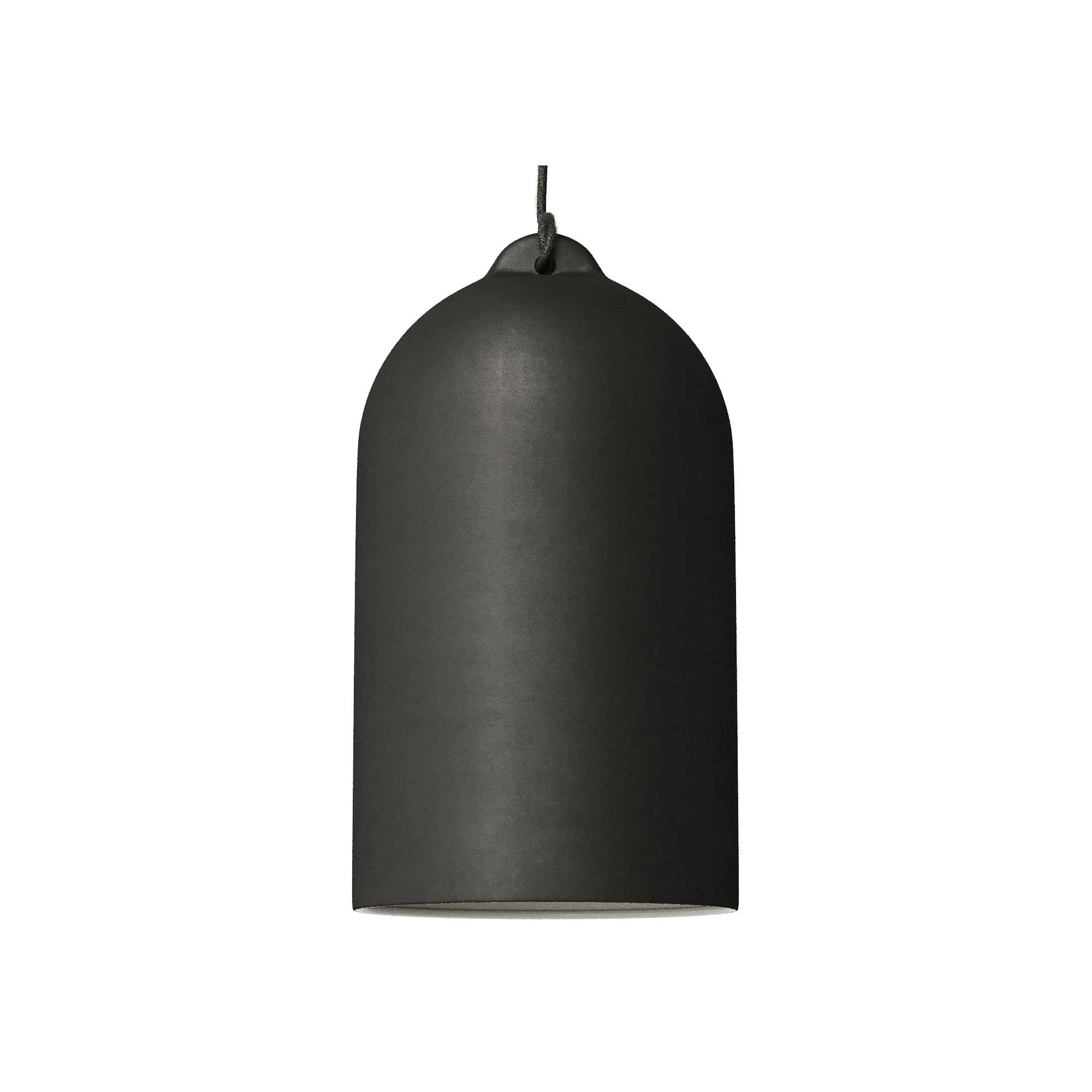Pendant lamp complete with fabric cable and Campana XL ceramic lampshade - Chalkboard