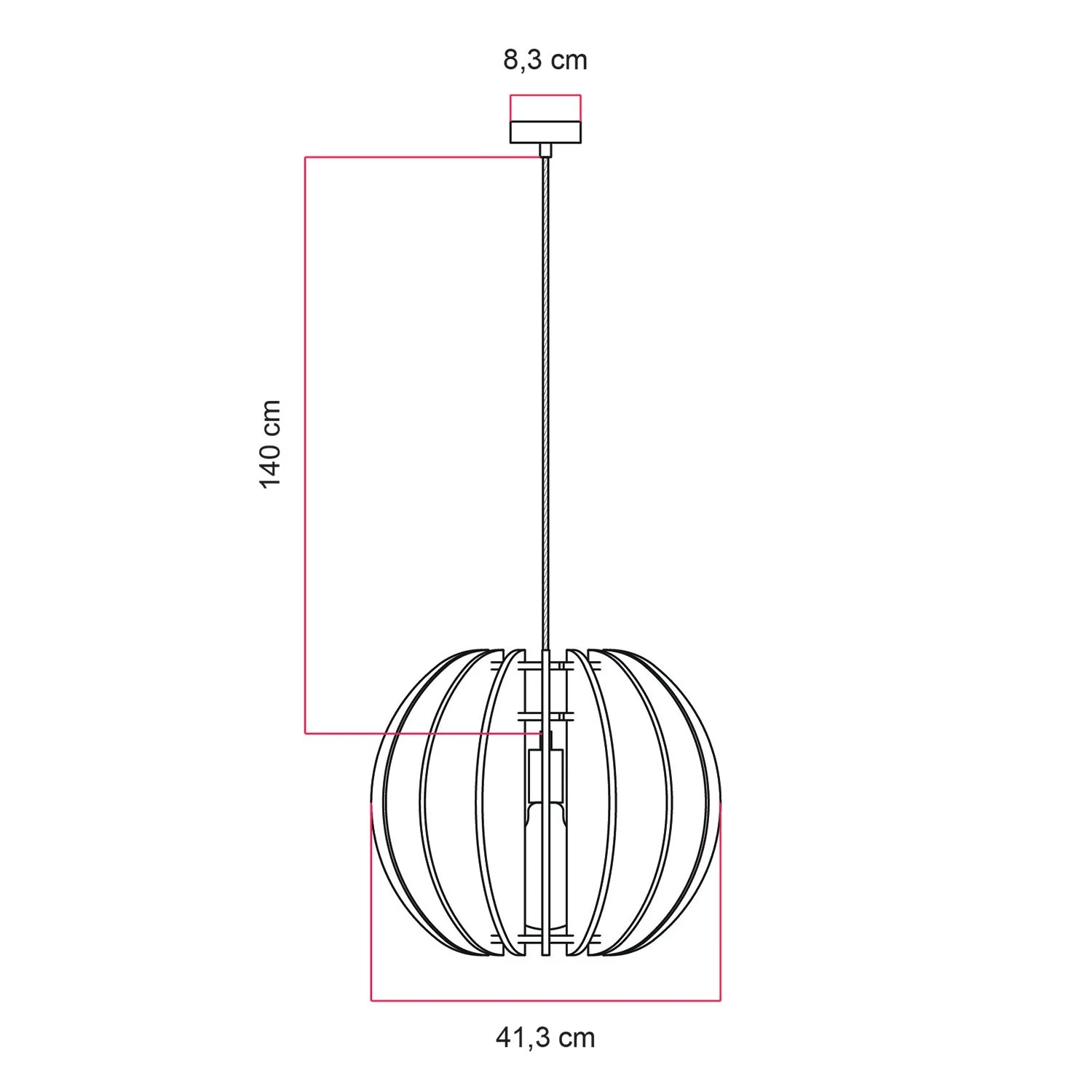 Pendant lamp with elliptical LAMPSHHADE in sound-absorbing material - Melange white - Image 7