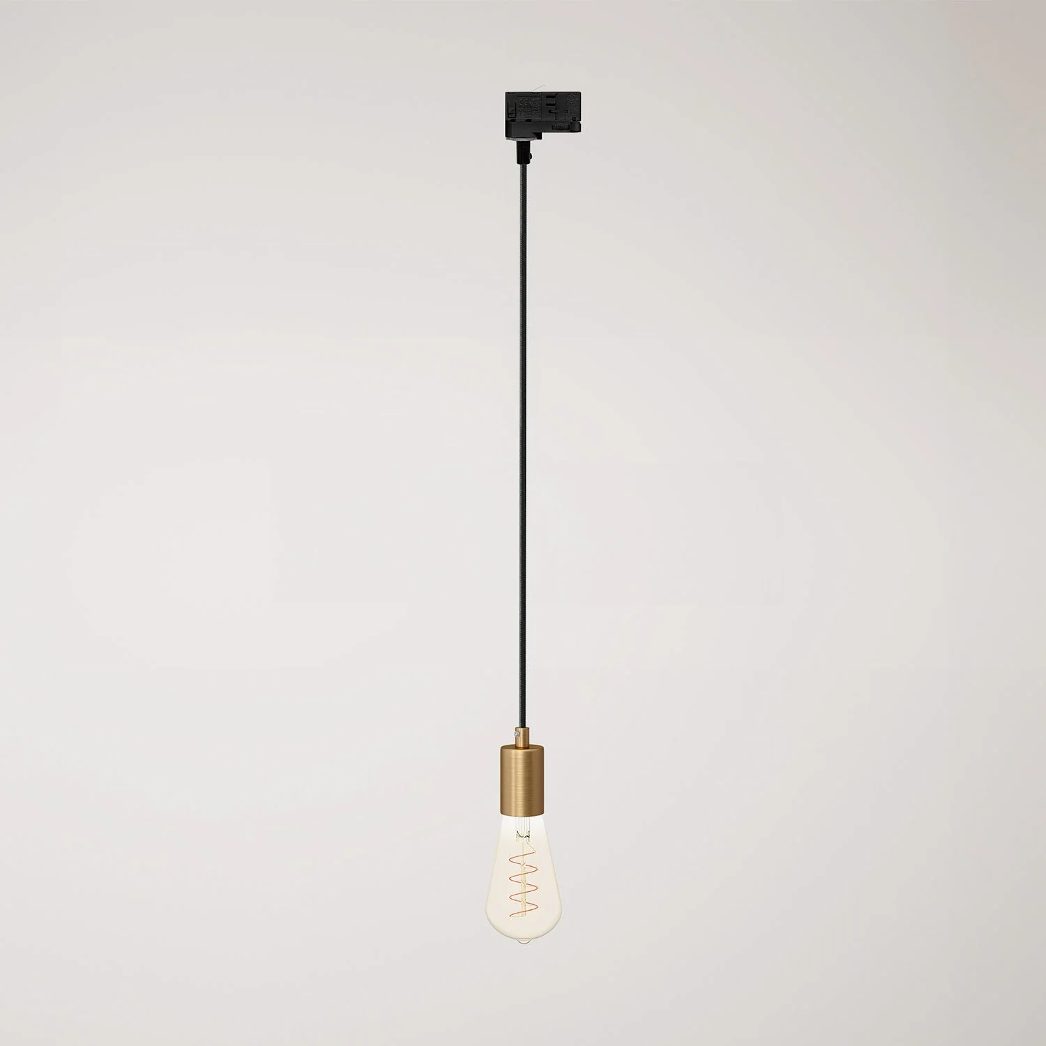 Pendant lamp with satin metal finishes for tracks - Satin bronze