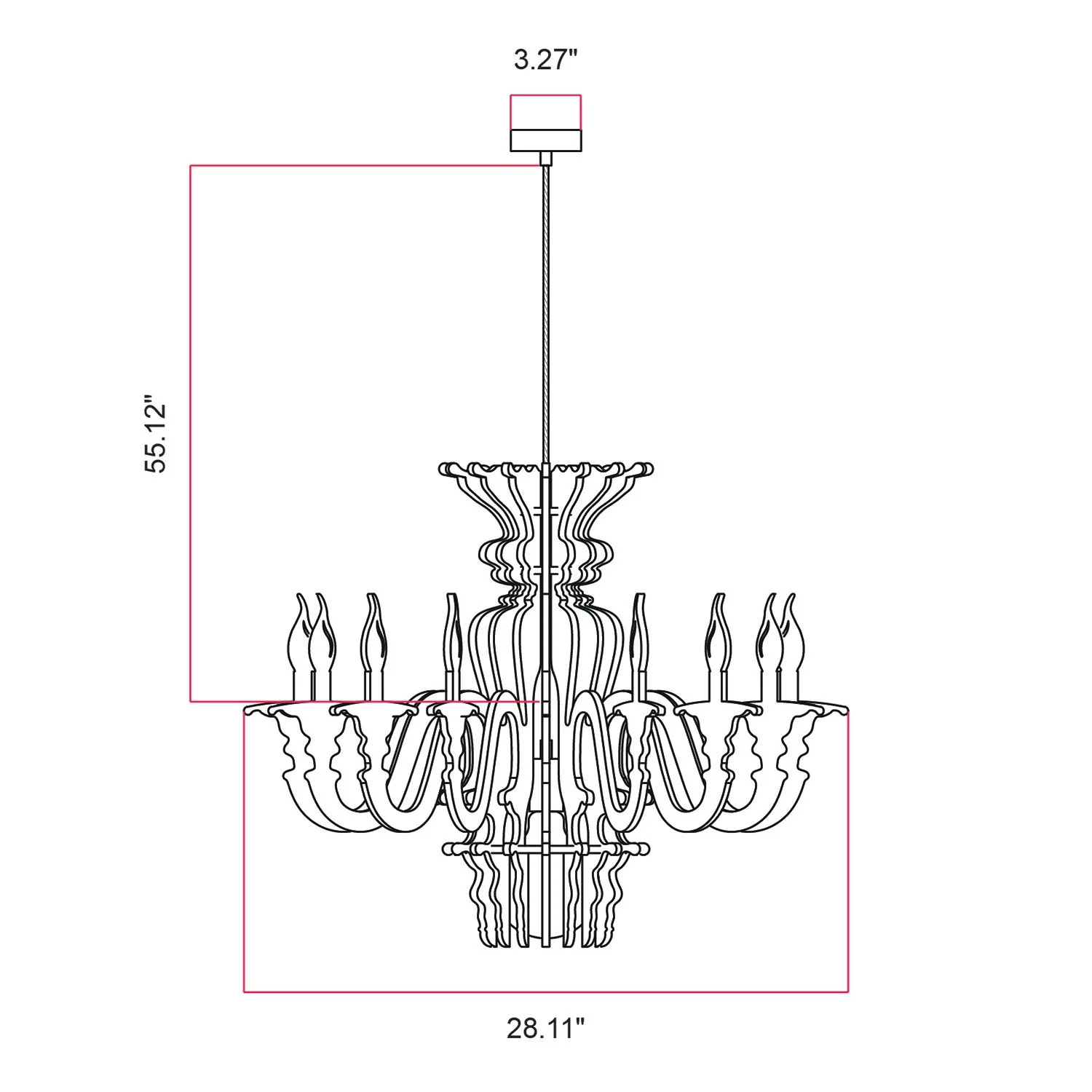Suspension Lamp with Classic SHHANDELIER Shade in Sound-Absorbing Material - Black Melange - Image 7