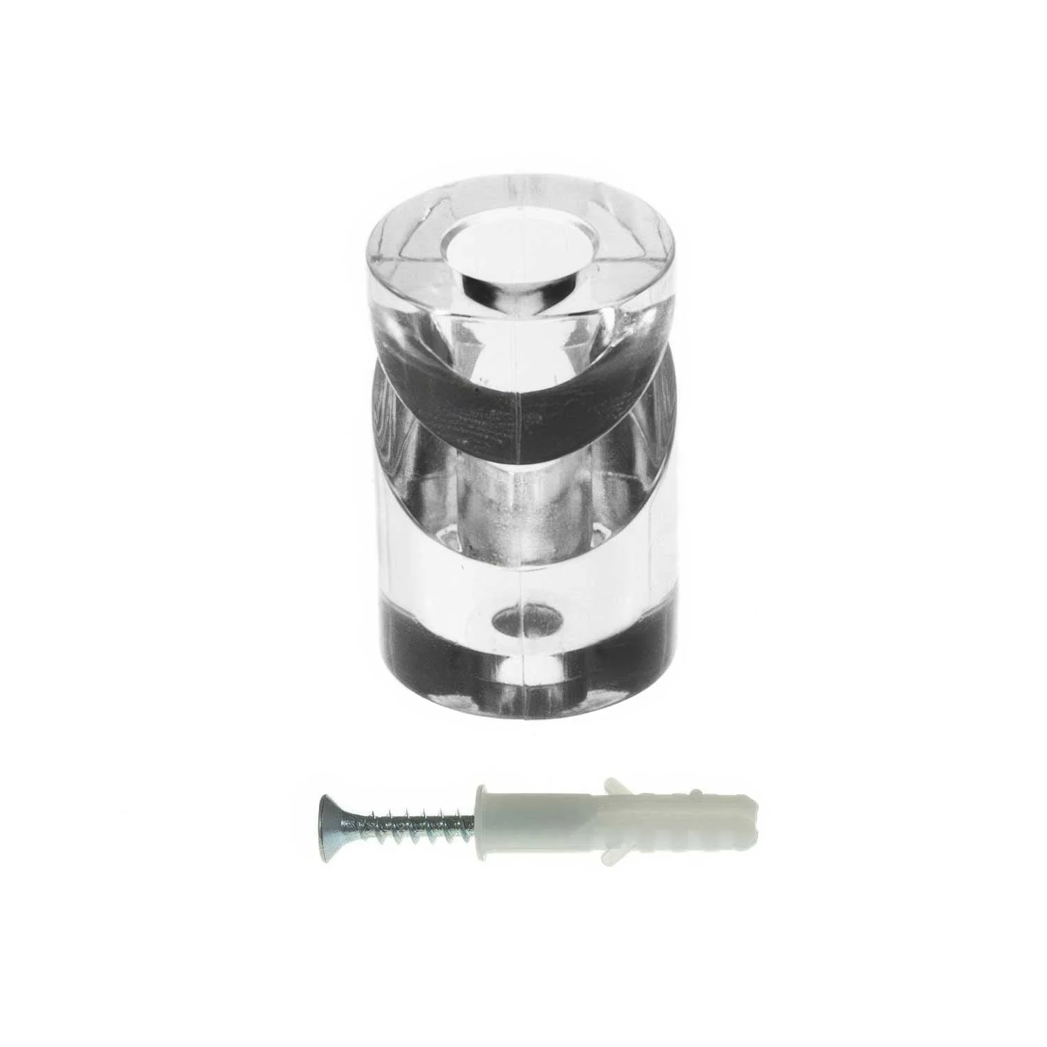 Cable decentraliser, 'V' hook for ceiling or wall for fabric electric cable - Transparent - Image 3