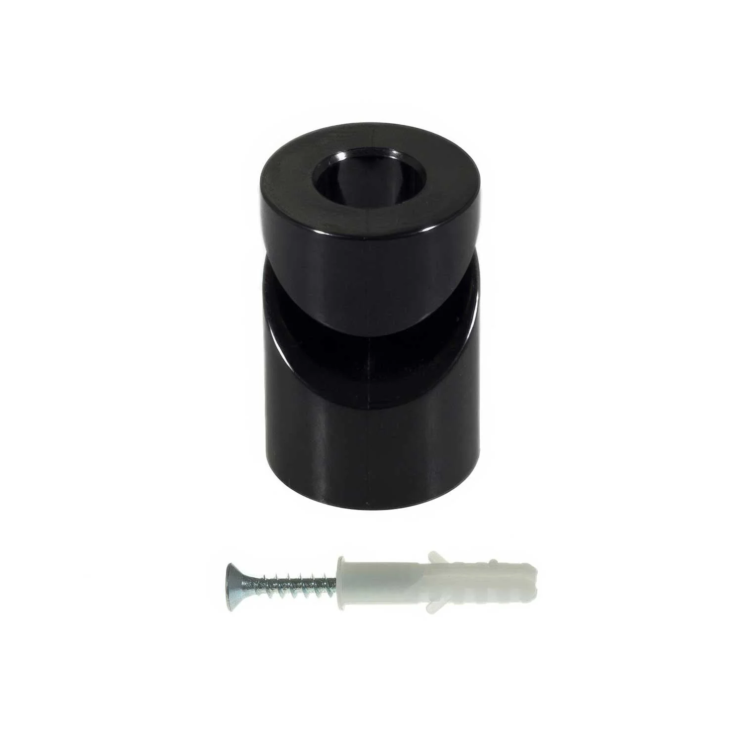 Cable decentraliser, 'V' hook for ceiling or wall for fabric cable - Black - Image 3