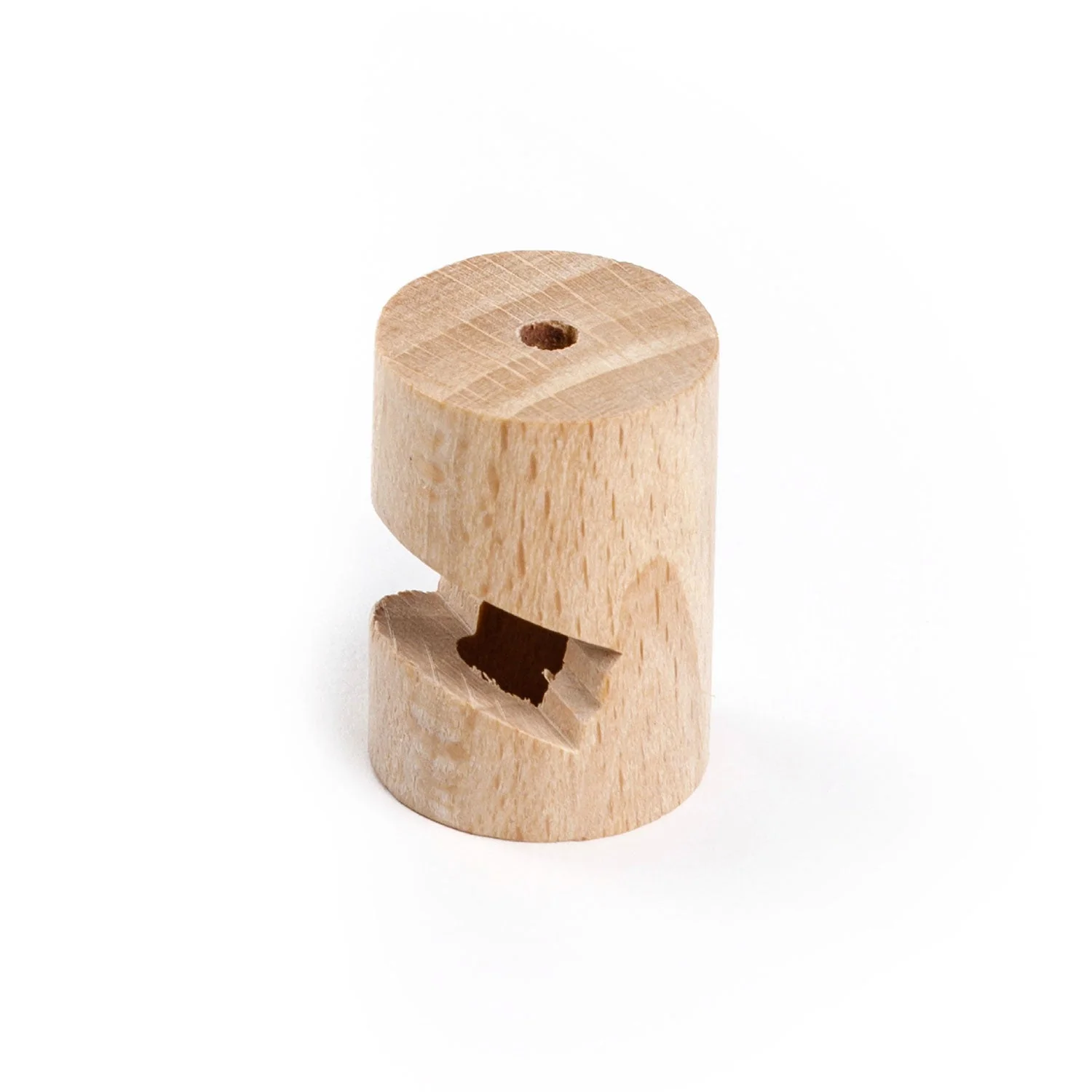 Cable decentraliser, “V” hook for ceiling or wall in wood for fabric electric cable – Neutral - Image 3