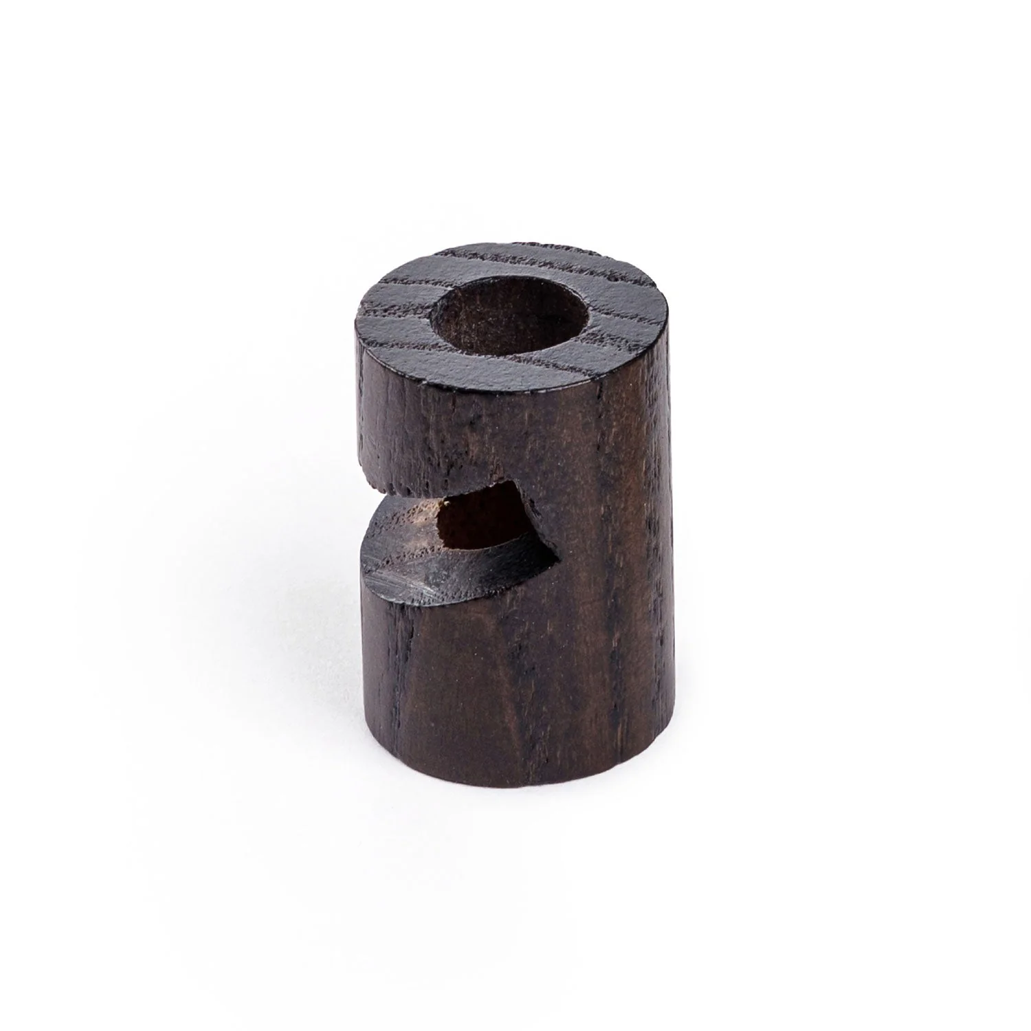 Cable decentraliser, “V” hook for ceiling or wall in wood for textile cable - Wengé effect - Image 4