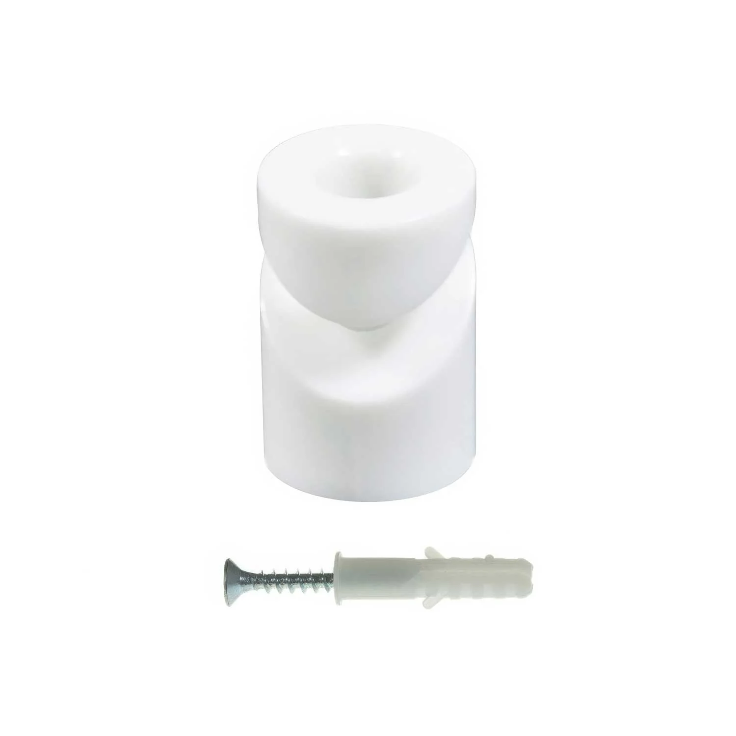 Cable decentraliser, 'V' hook for ceiling or wall for fabric electric cable - White - Image 3