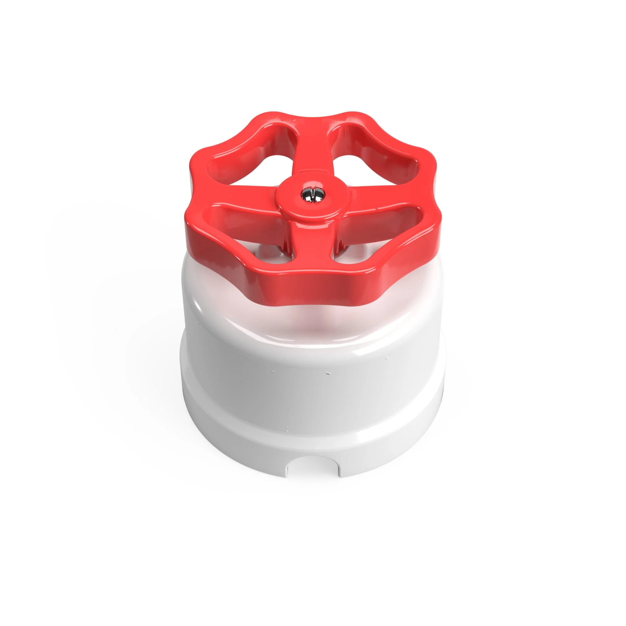 White porcelain switch/diverter with knob - Image 14