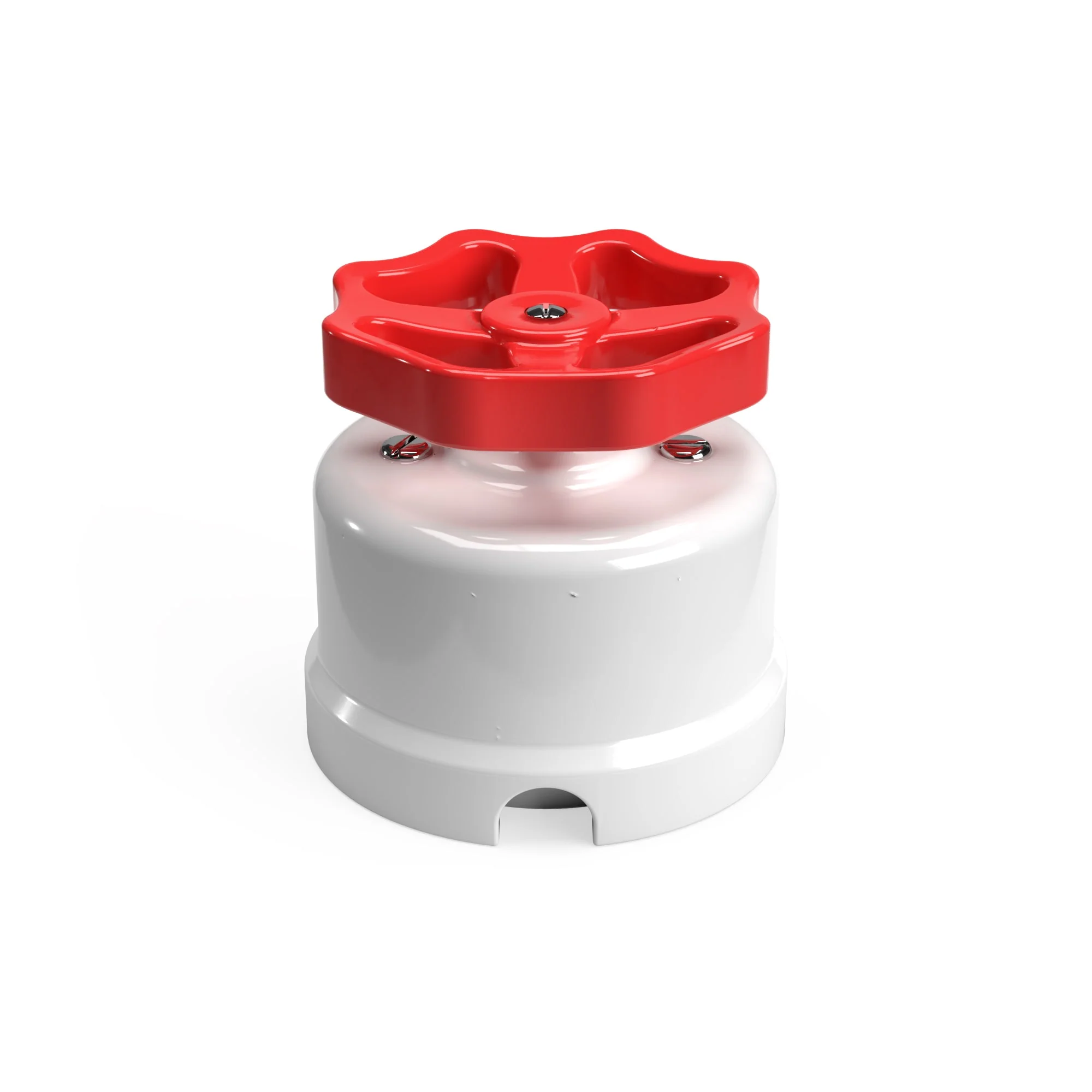 White porcelain switch/diverter with knob - Image 15