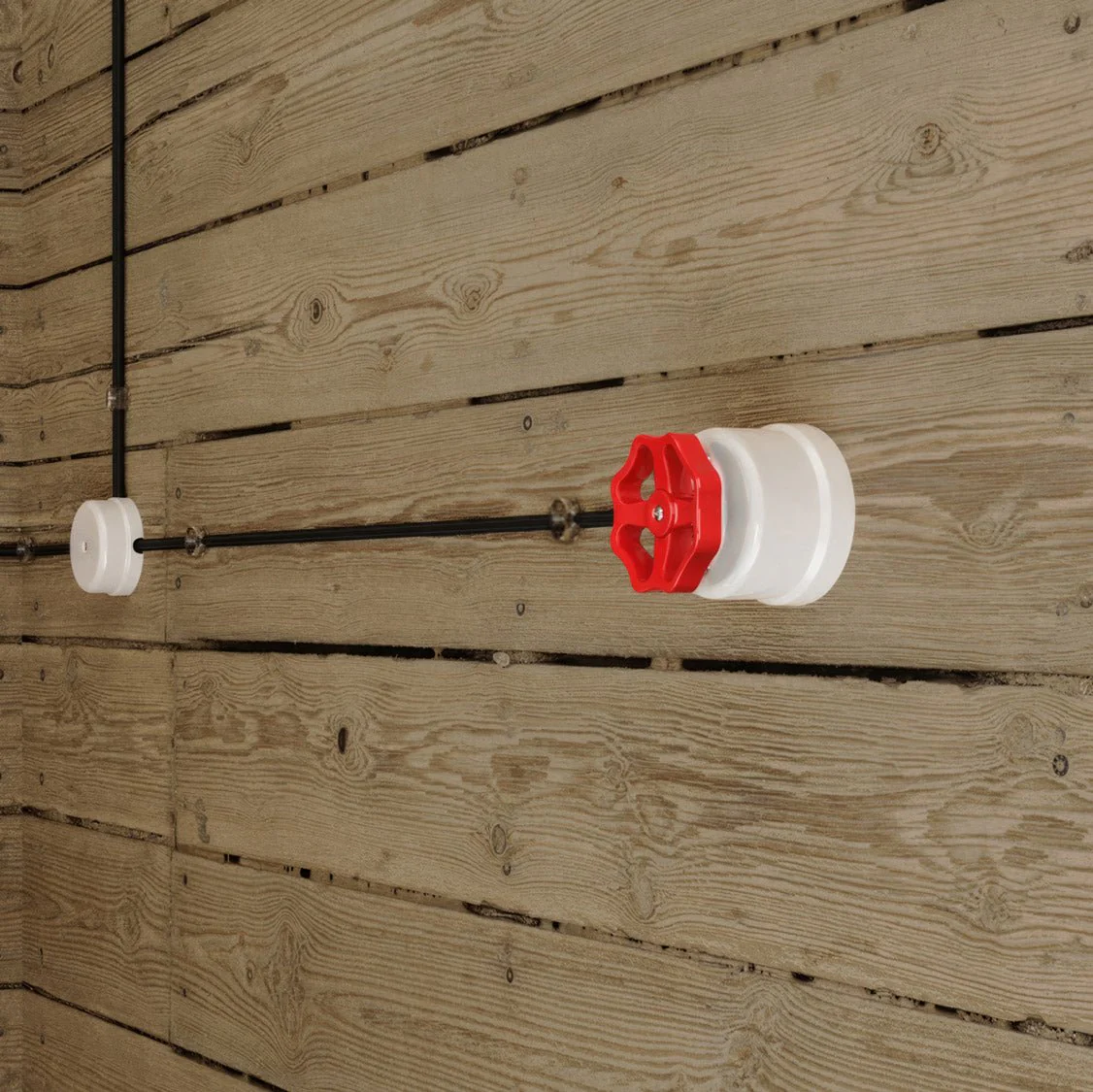 White porcelain switch/diverter with knob - Image 17