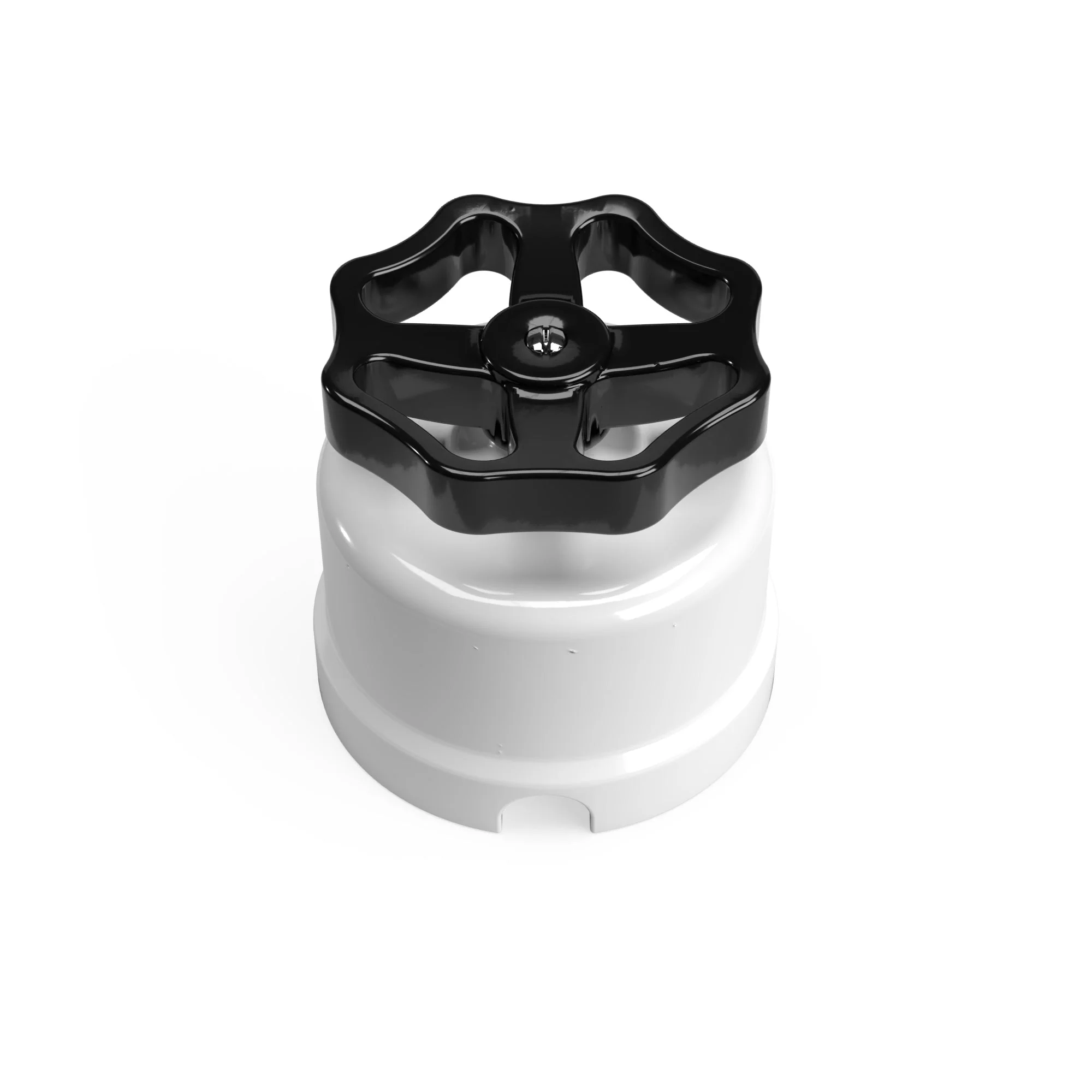 White porcelain switch/diverter with knob - Image 8