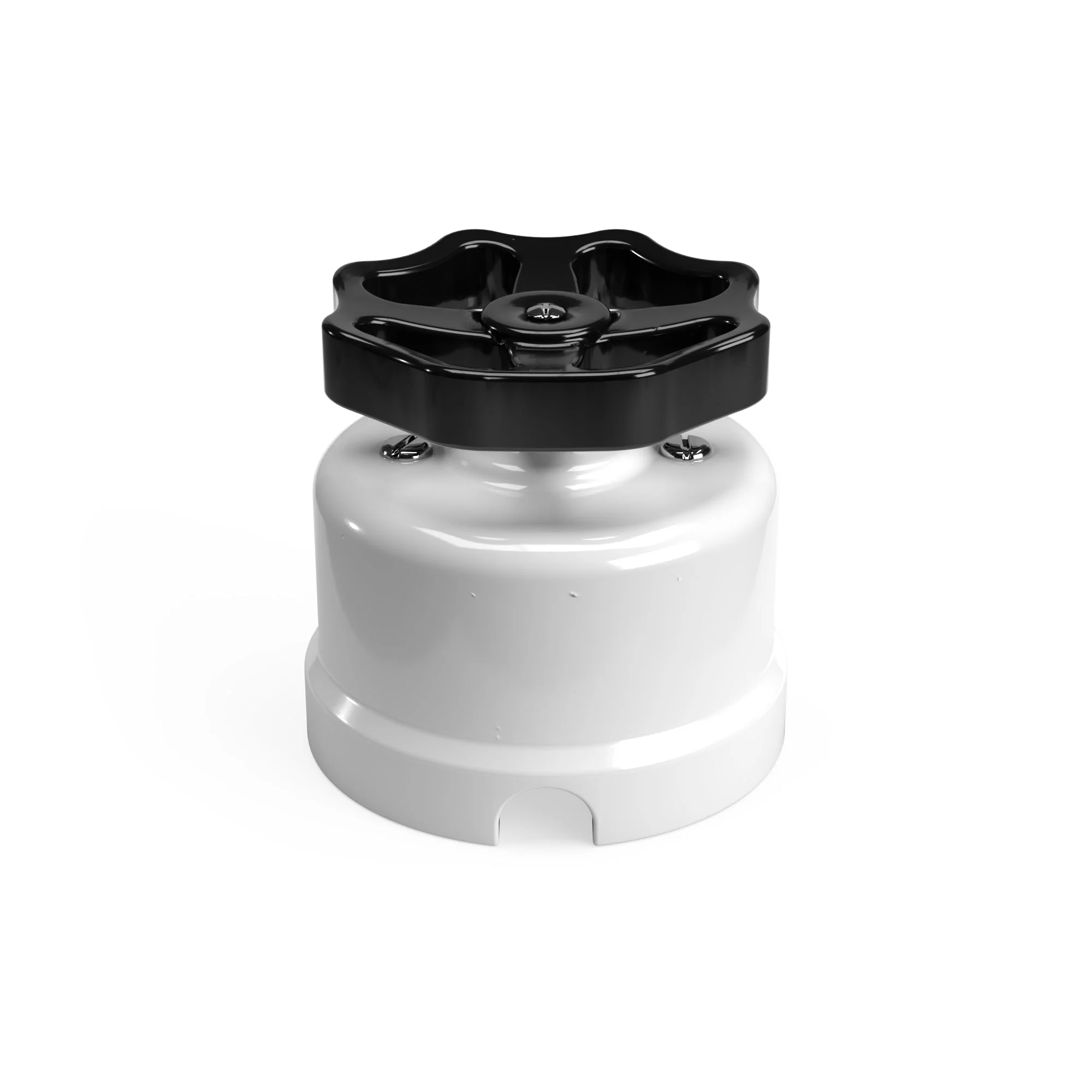 White porcelain switch/diverter with knob - Image 9