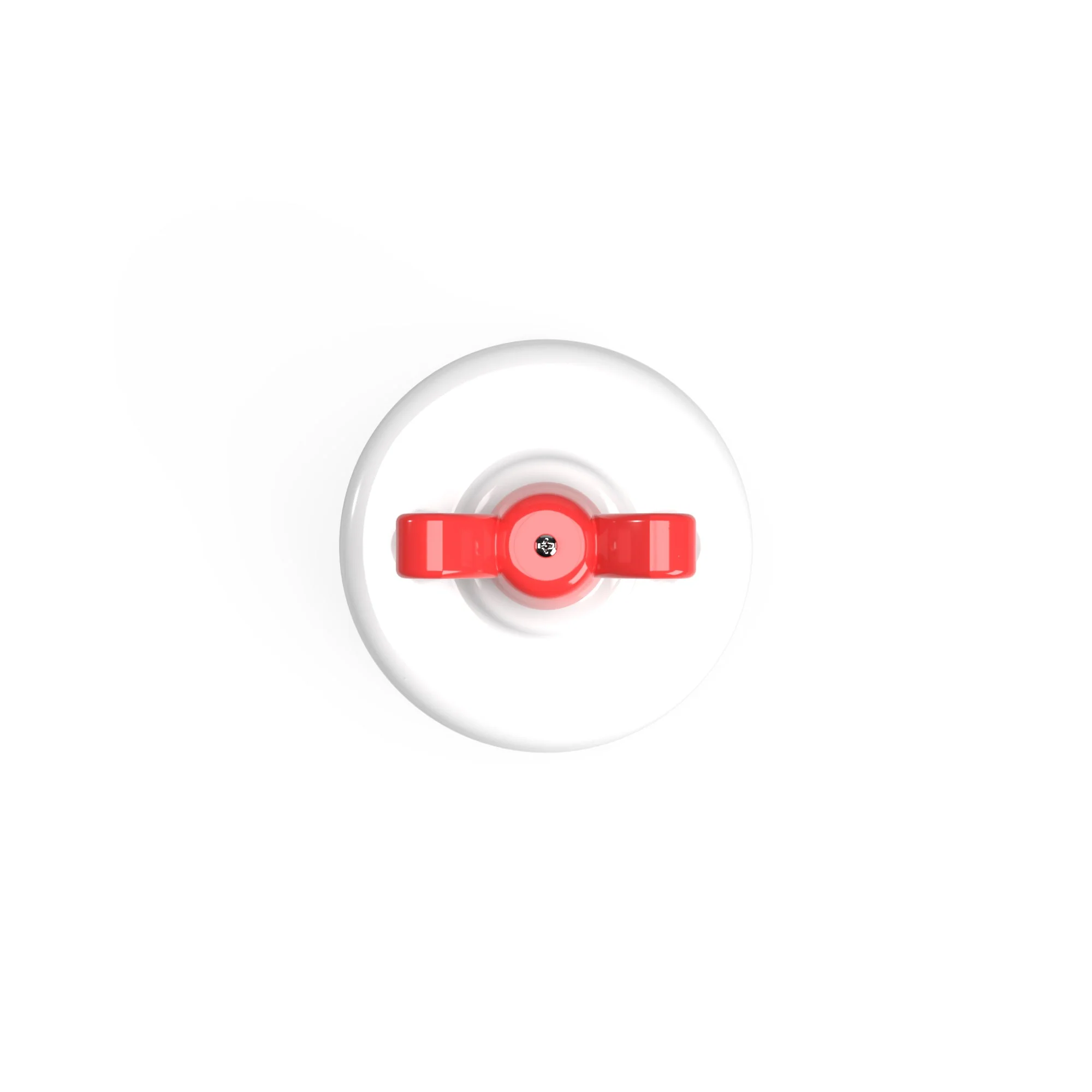 Switch/Two-way switch in white porcelain with butterfly nut - Image 16