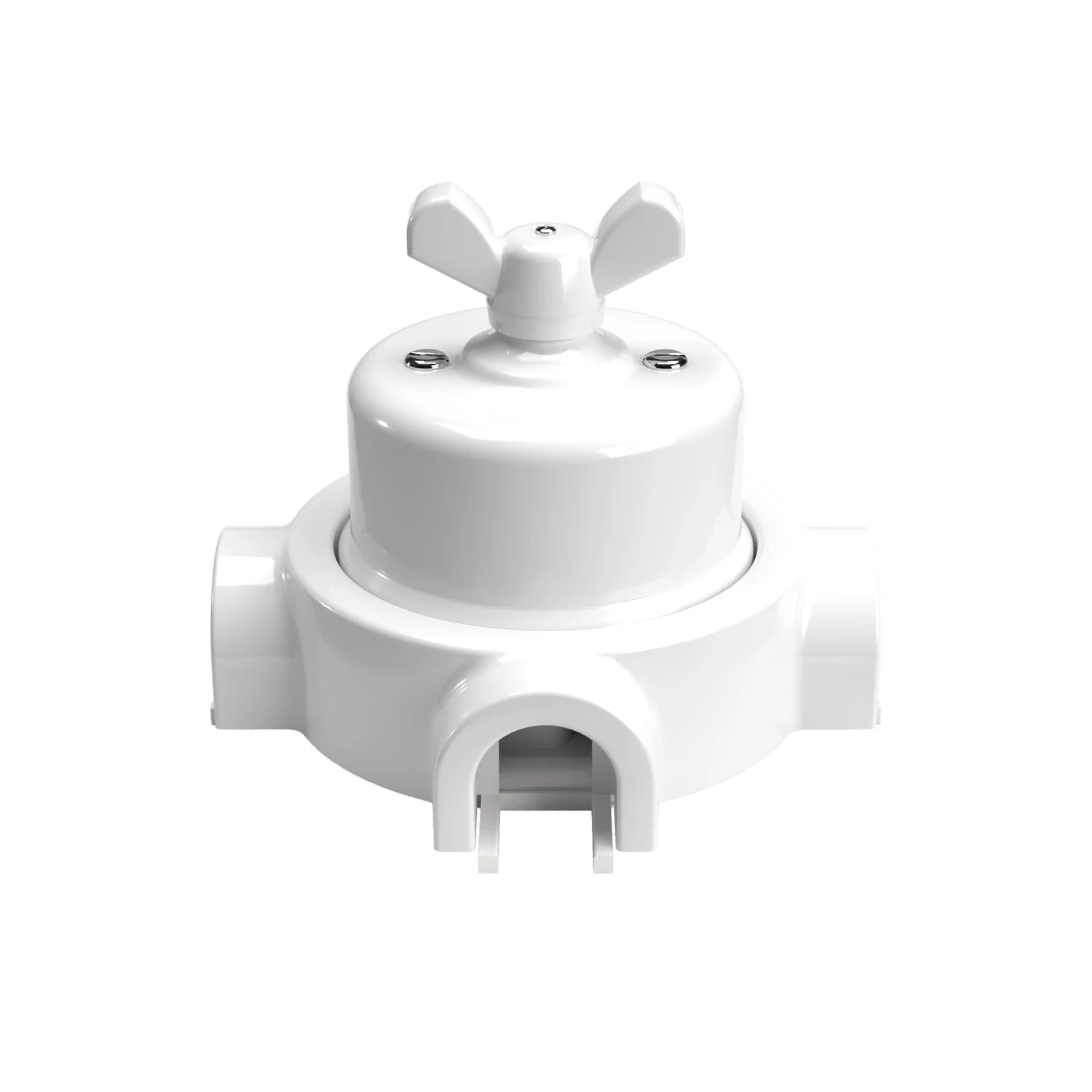 Switch/diverter kit with butterfly nut and base for Creative-Tubes in white porcelain - Image 22